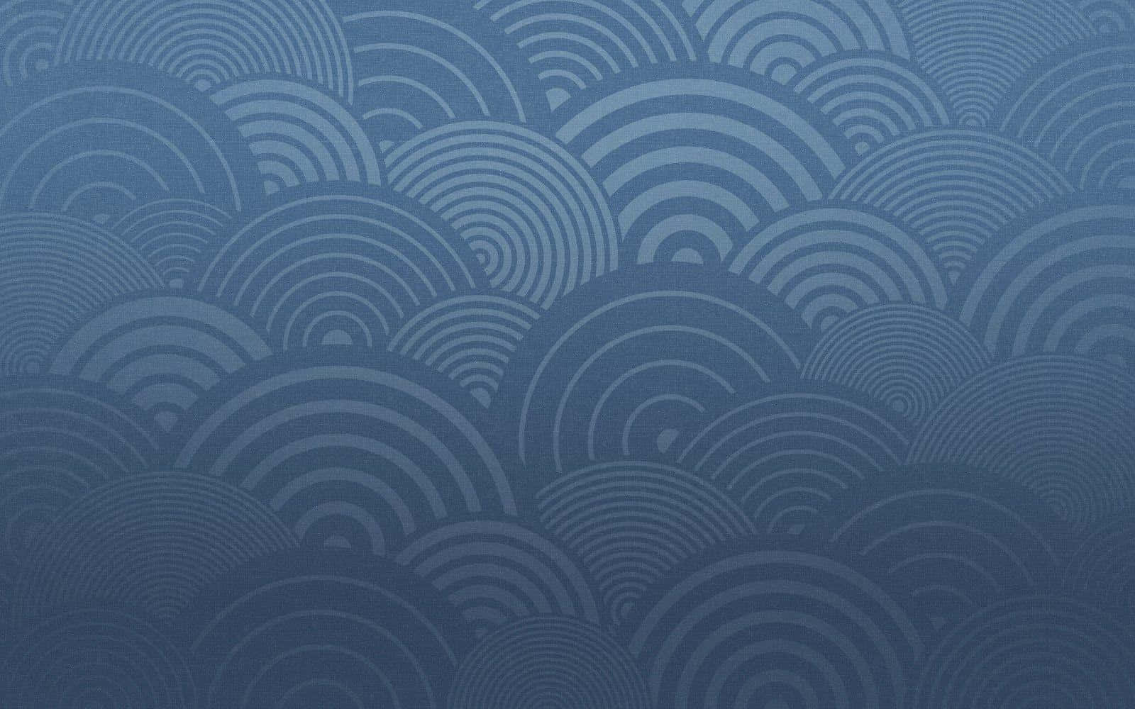 A Blue Wallpaper With Waves On It Wallpaper