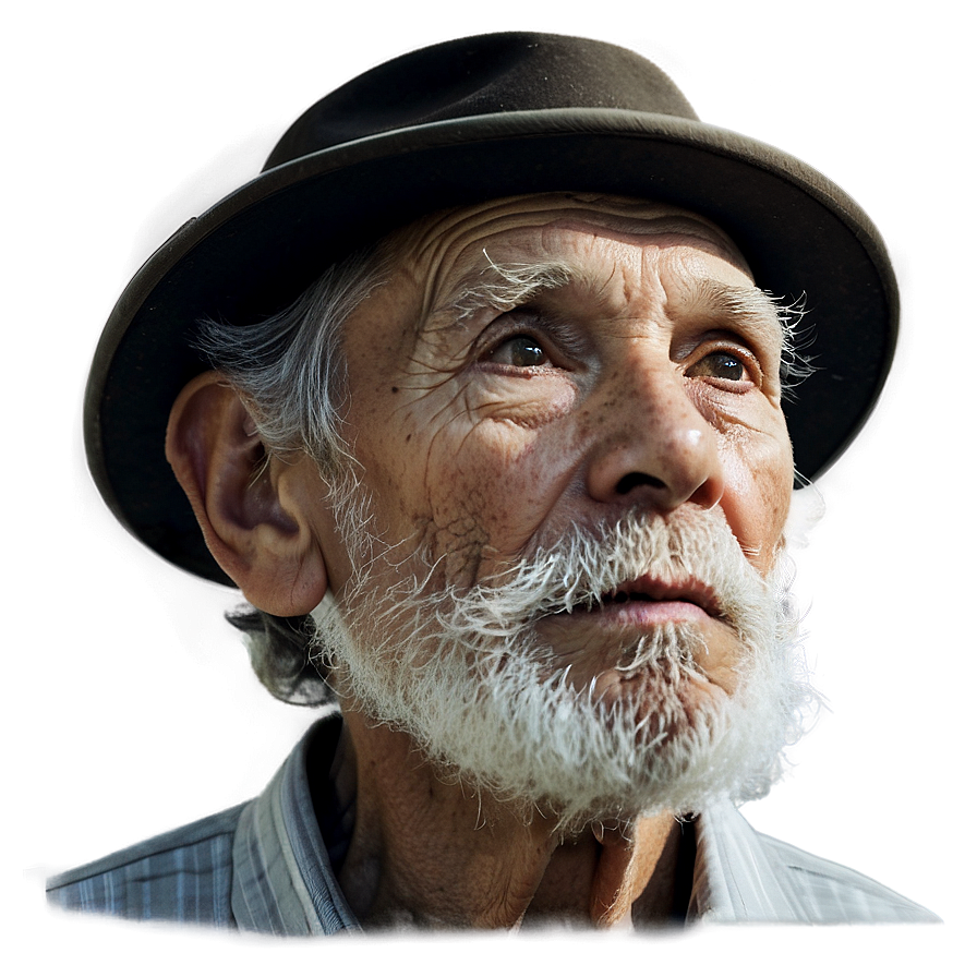 Download Old Man Portrait Png 86 | Wallpapers.com