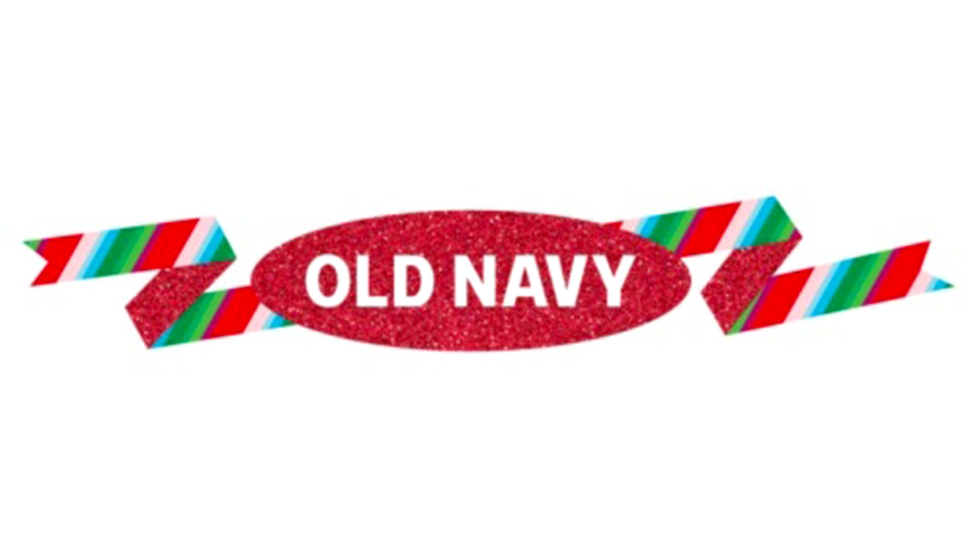 Old Navy Logo Holiday Ribbon Background