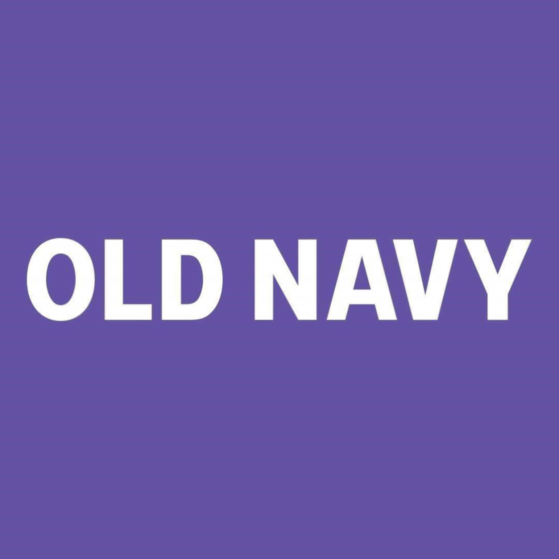 Vibrant Old Navy Logo on a Purple Background Wallpaper