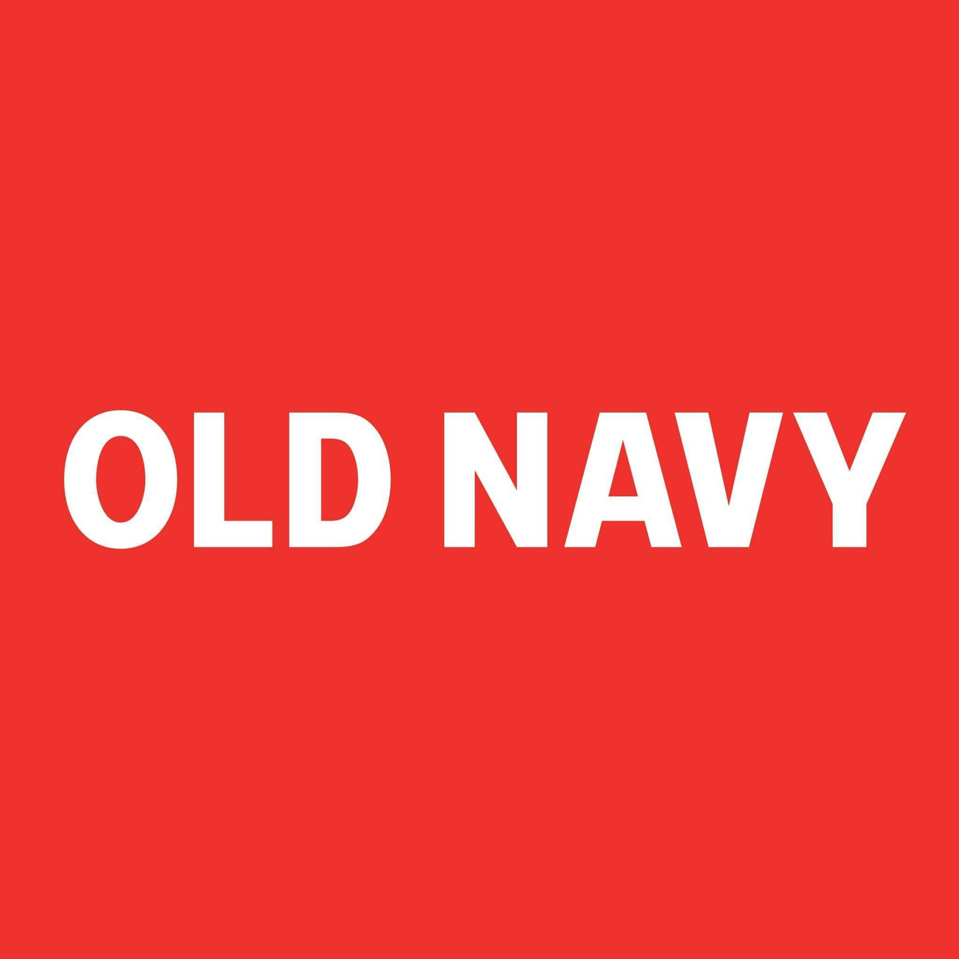 Old Navy Logo Red Background