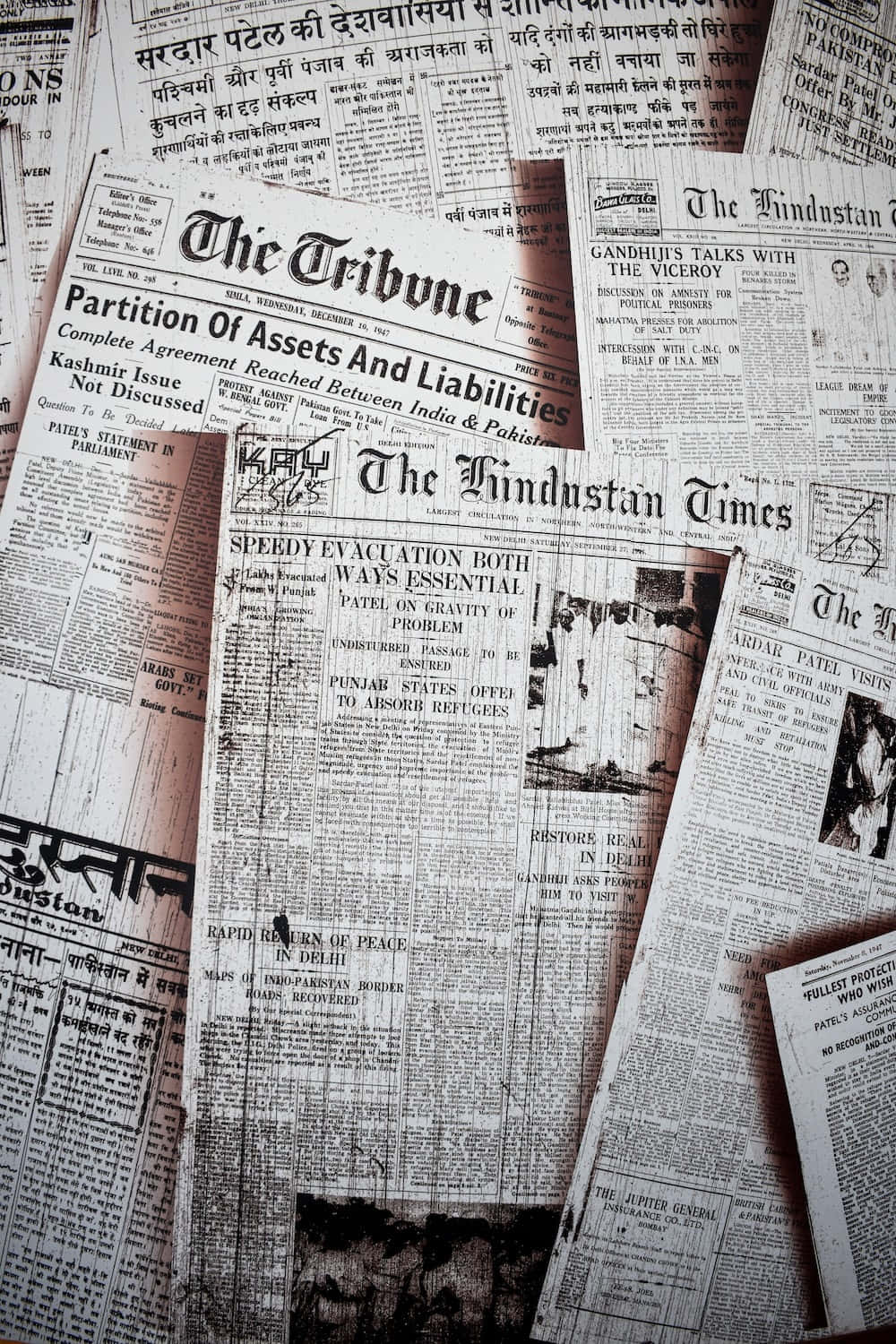 Old Newspaper Showing a Vintage Scene of Journalism