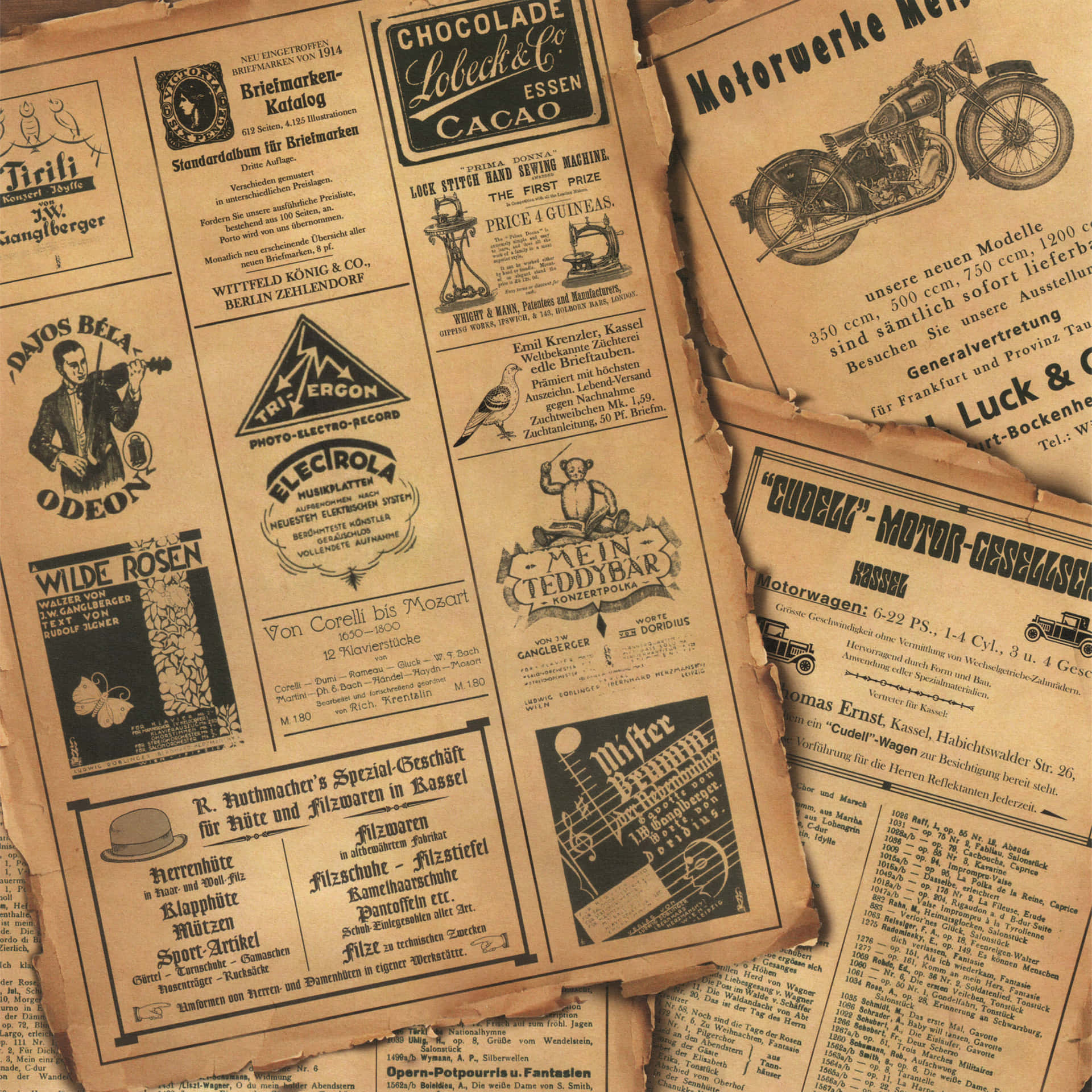"Back in the Day - Vintage Newspaper Isolated on White Background"
