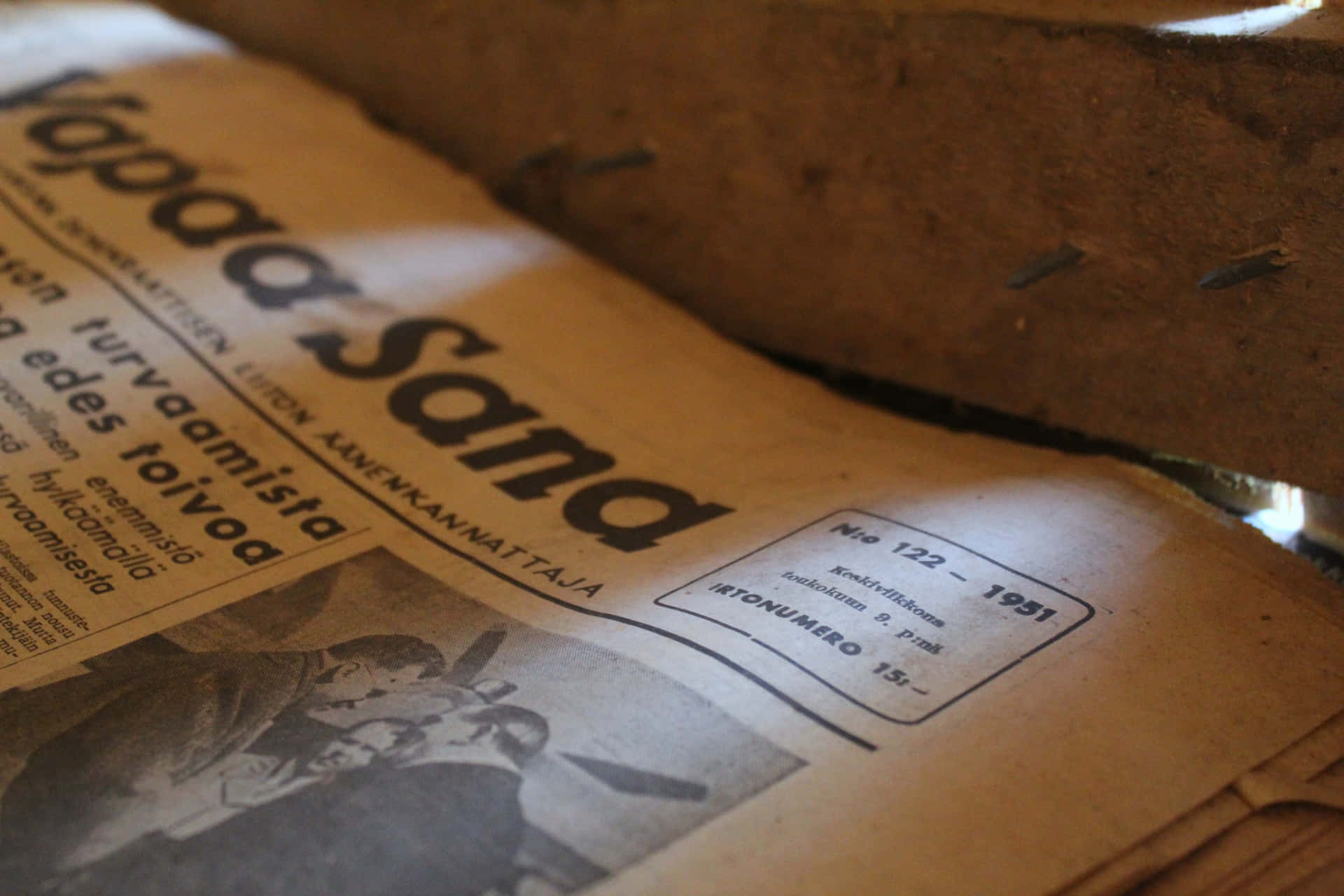 A Timeless Keepsake - A Vintage Newspaper