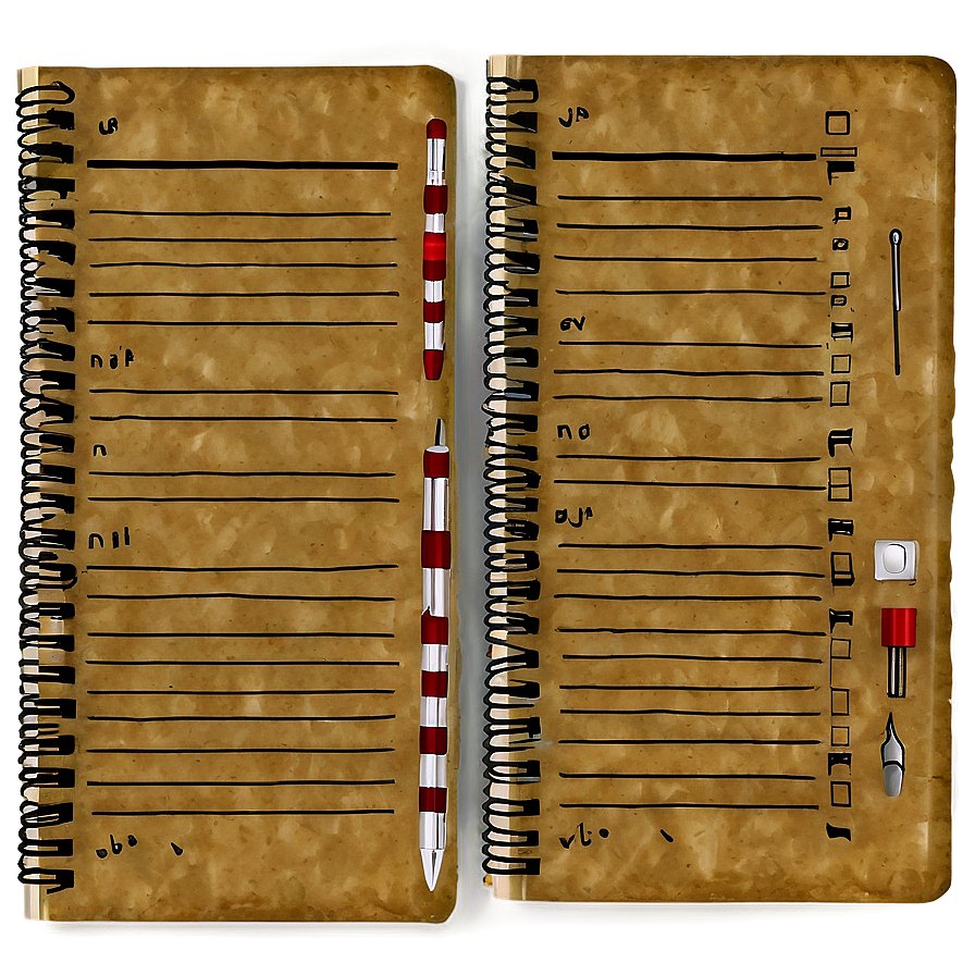 Old Notebook Page Png Ktt PNG