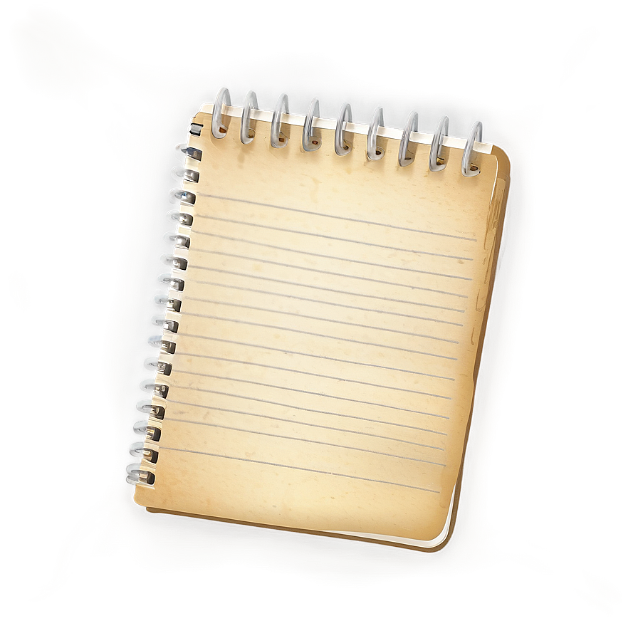 Old Notebook Paper Png 05252024 PNG