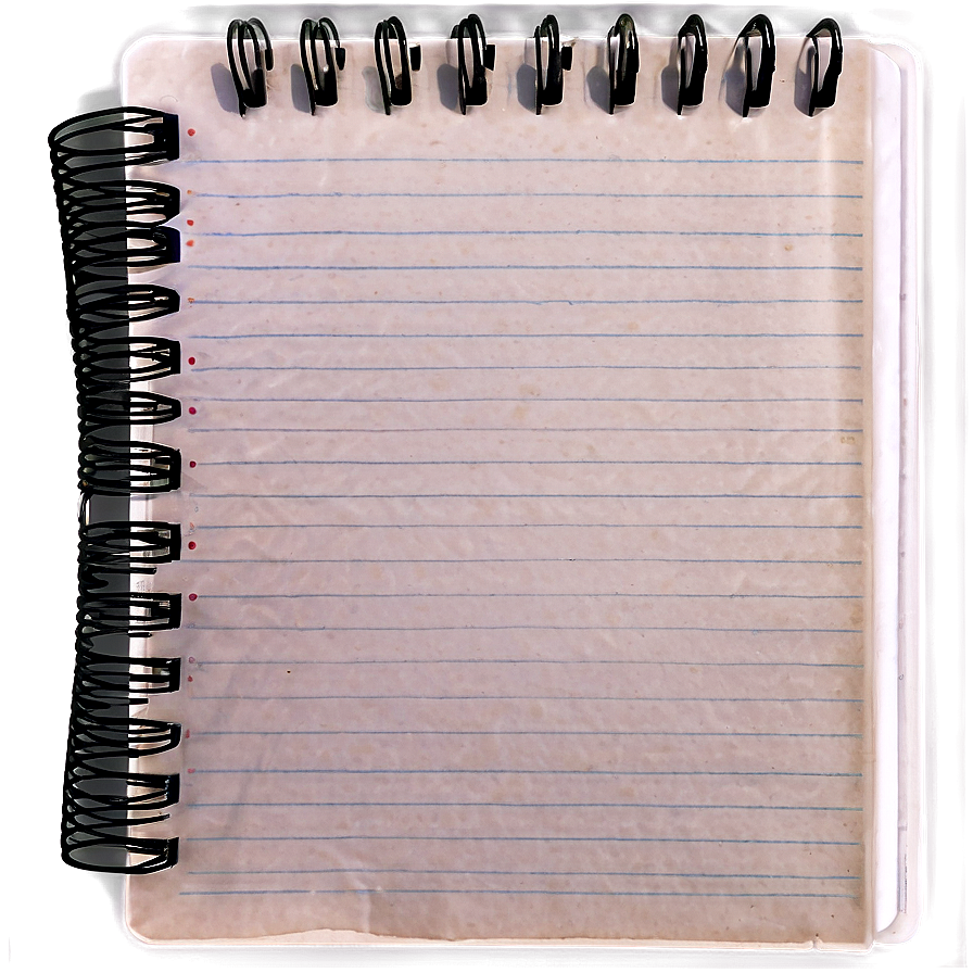 Old Notebook Paper Png Jup7 PNG