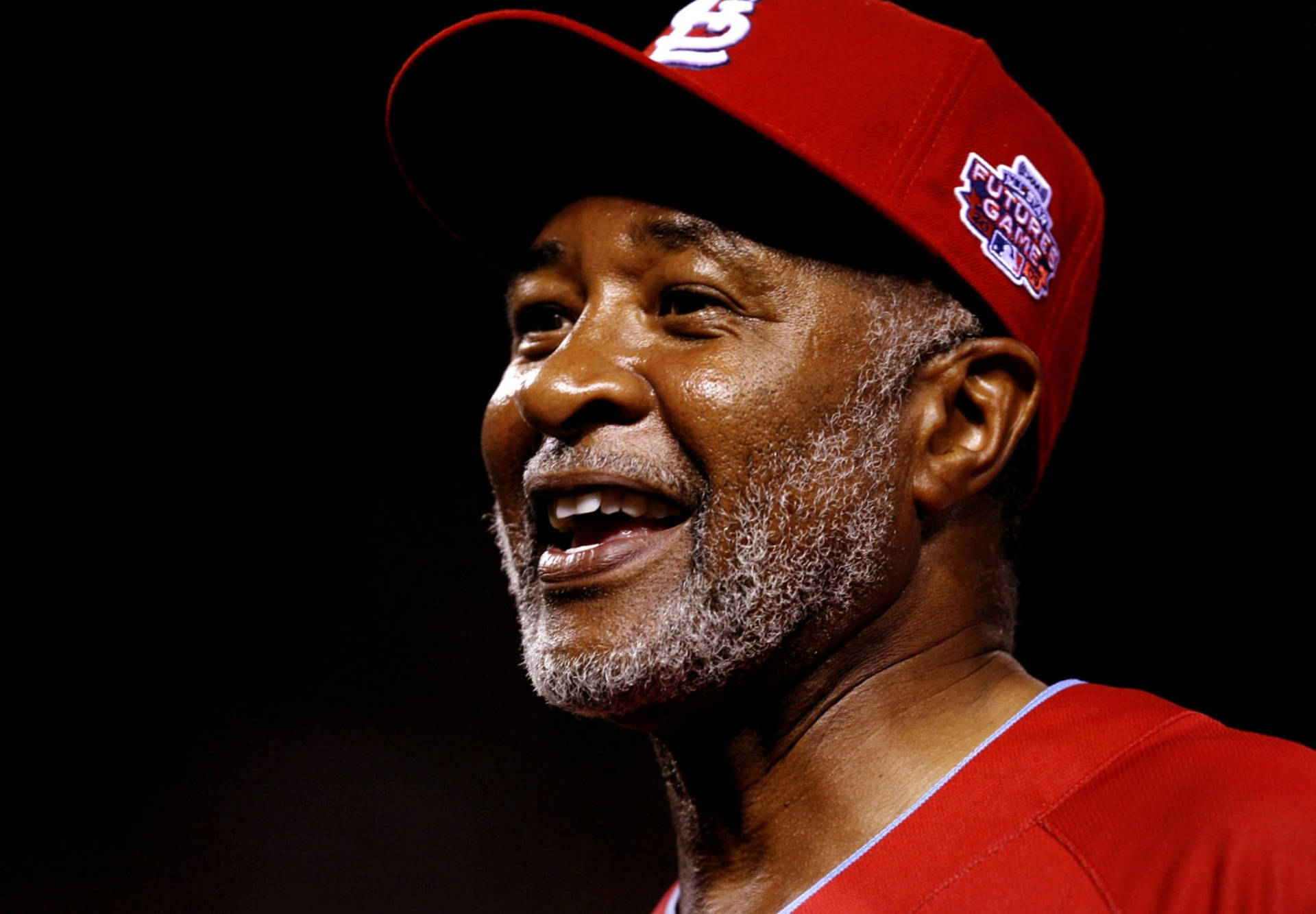 Old Ozzie Smith Red Cap Wallpaper