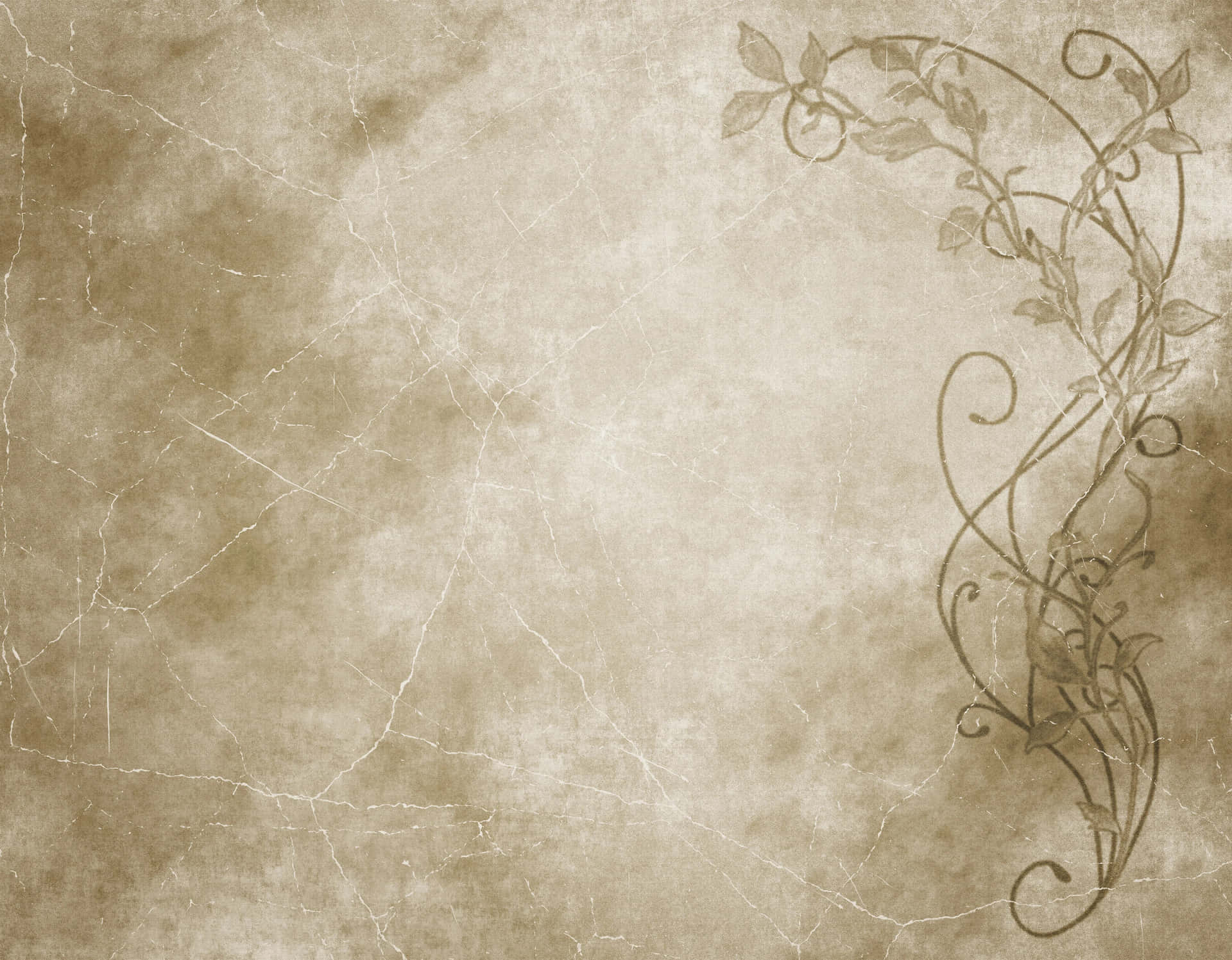 an old fashioned background with a floral design
