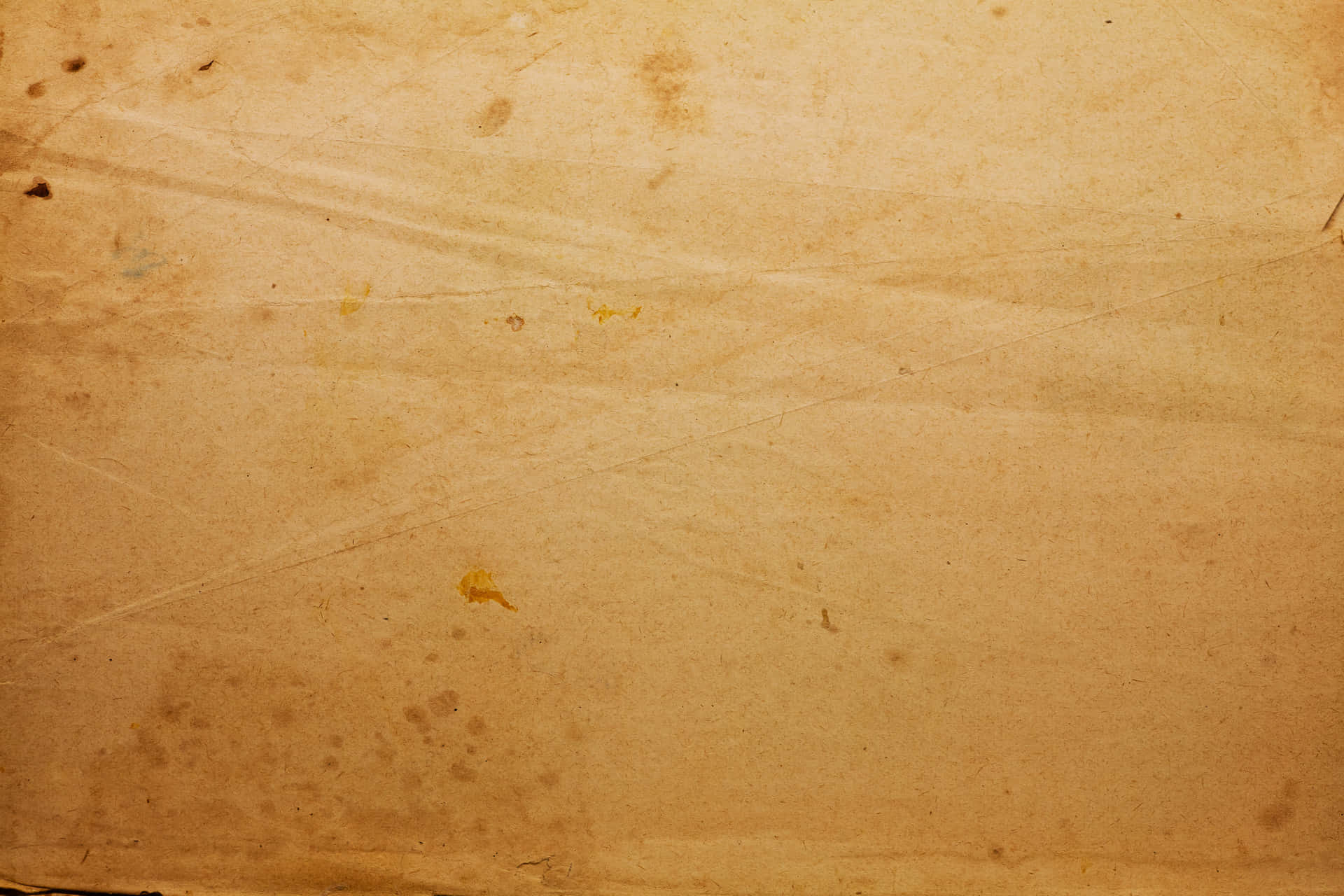 a brown paper with a picture of a cat on it