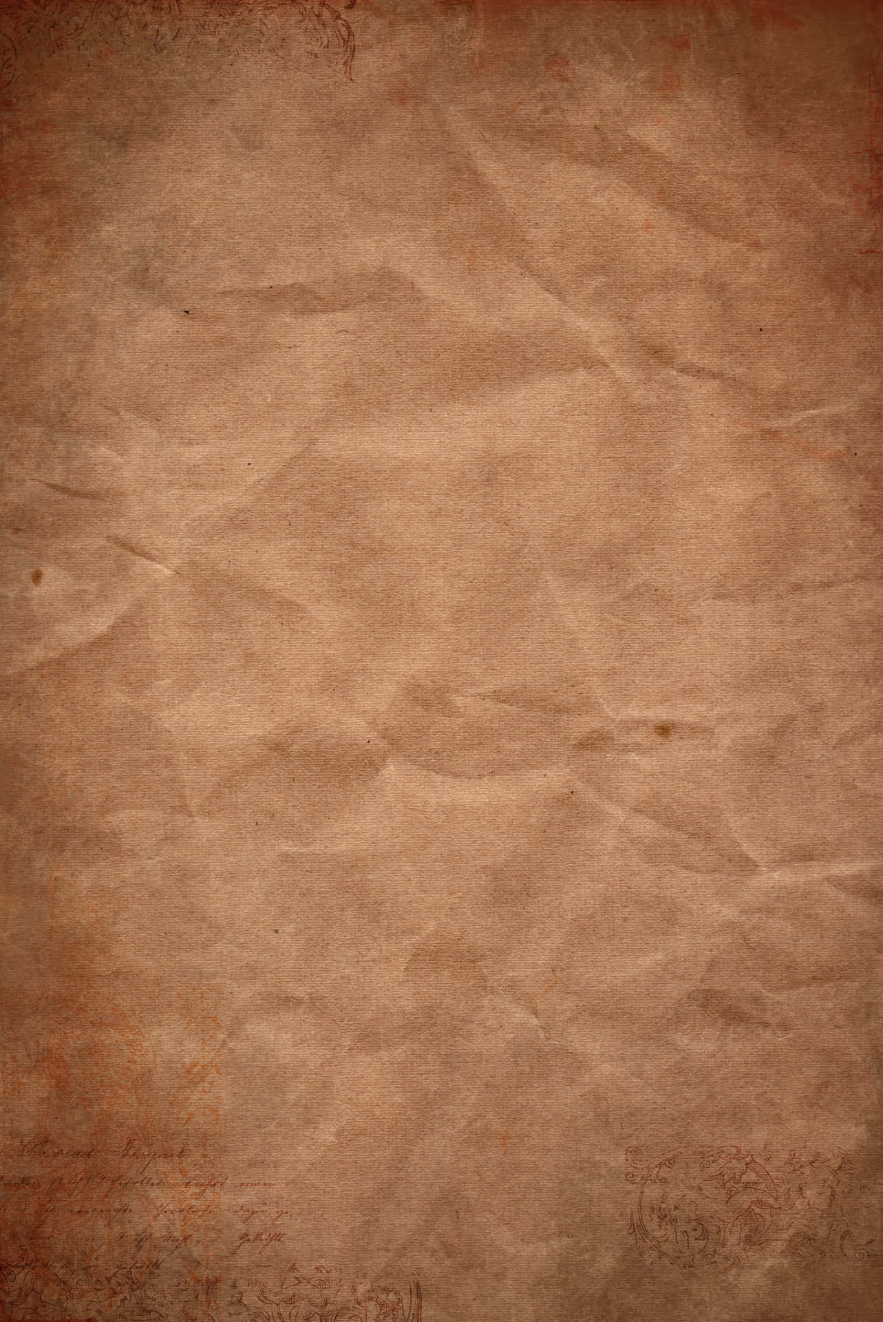 a brown paper background with a pattern