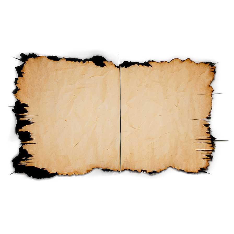 Old Paper Texture With Burned Edges Png 06252024 PNG