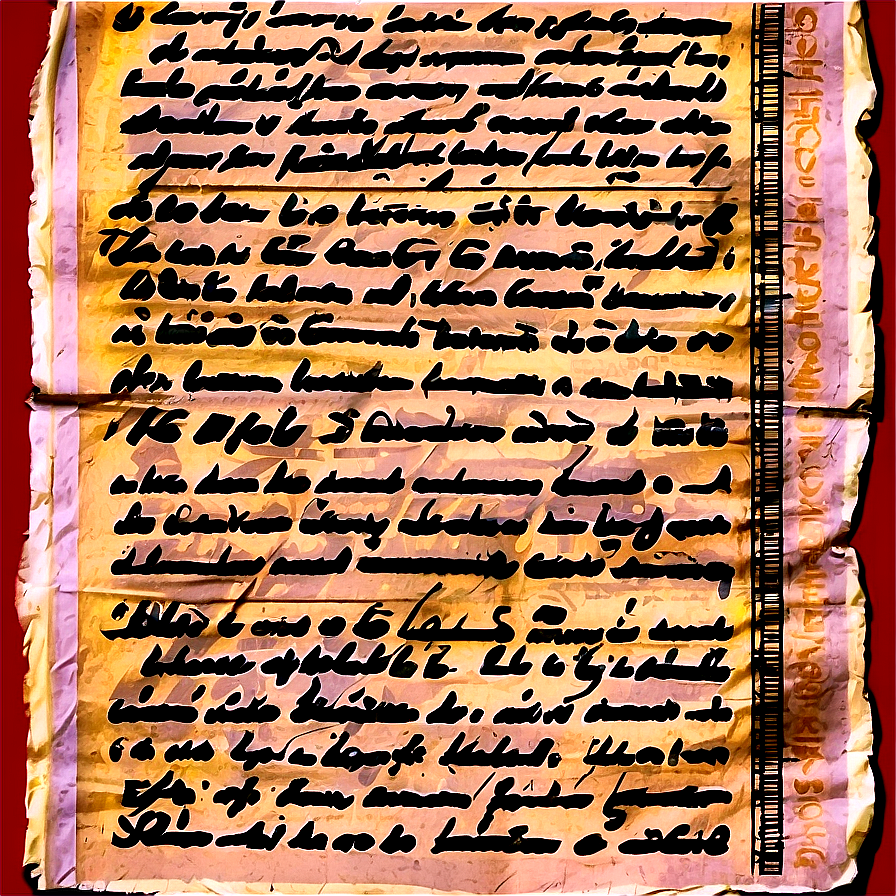 Old Paper Texture With Writing Png 06252024 PNG