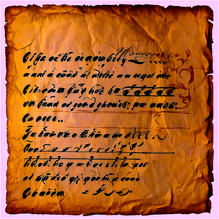 Old Paper Texture With Writing Png Myq PNG