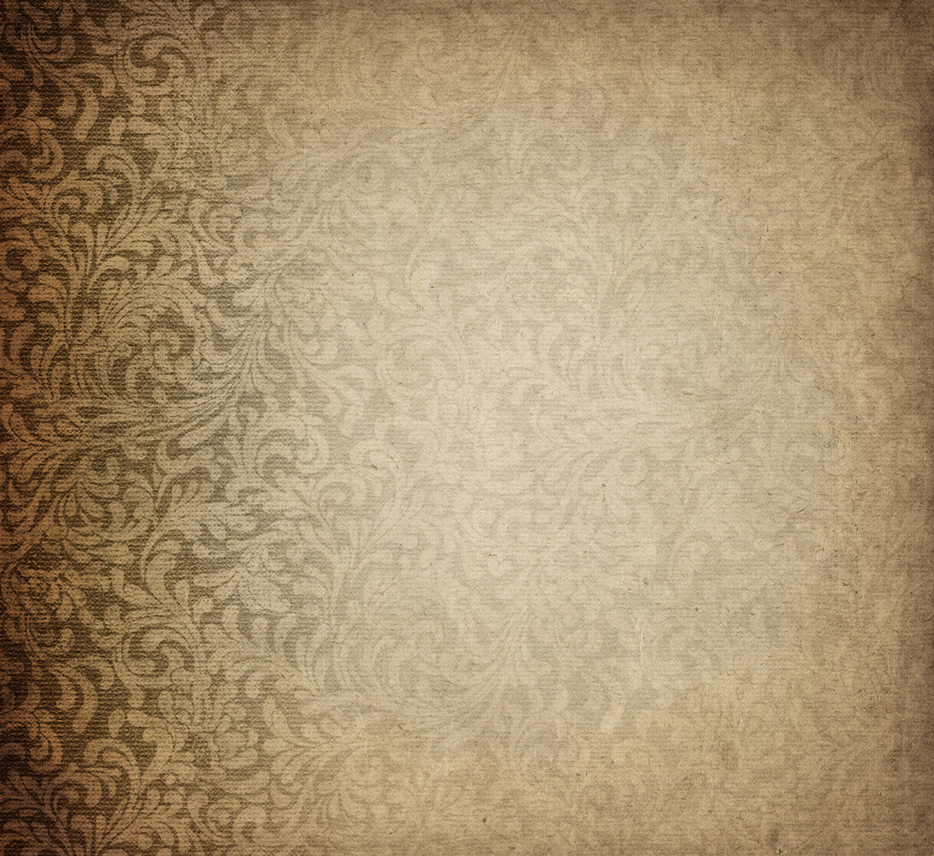 Old Paper With Paisley Design Background