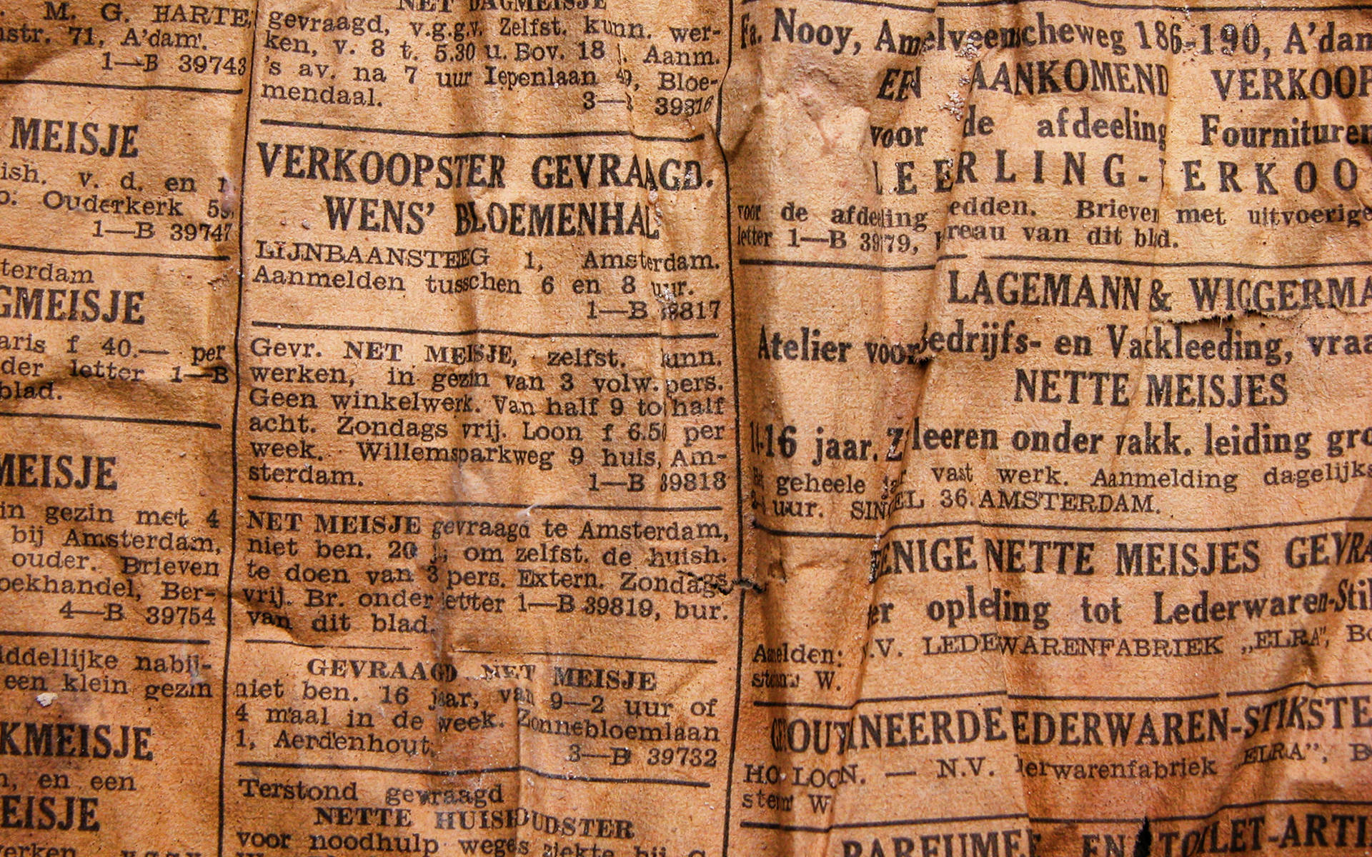 Old Paper With Written News Background