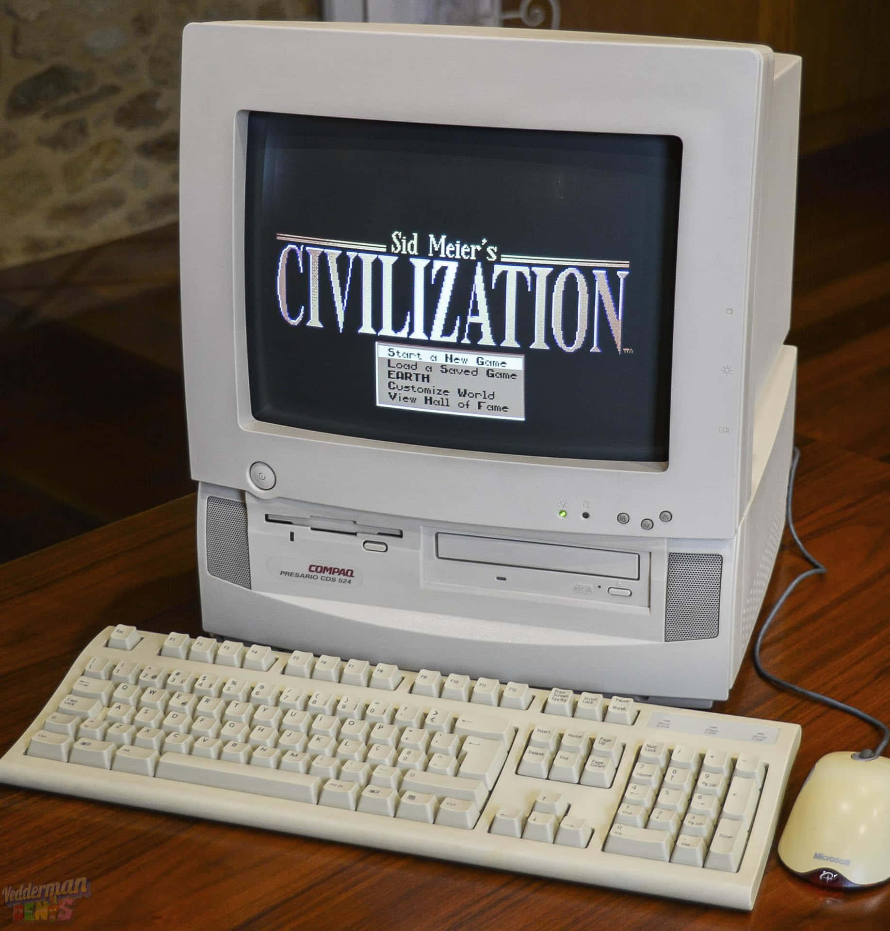 A Computer With The Word Civilization On It Wallpaper