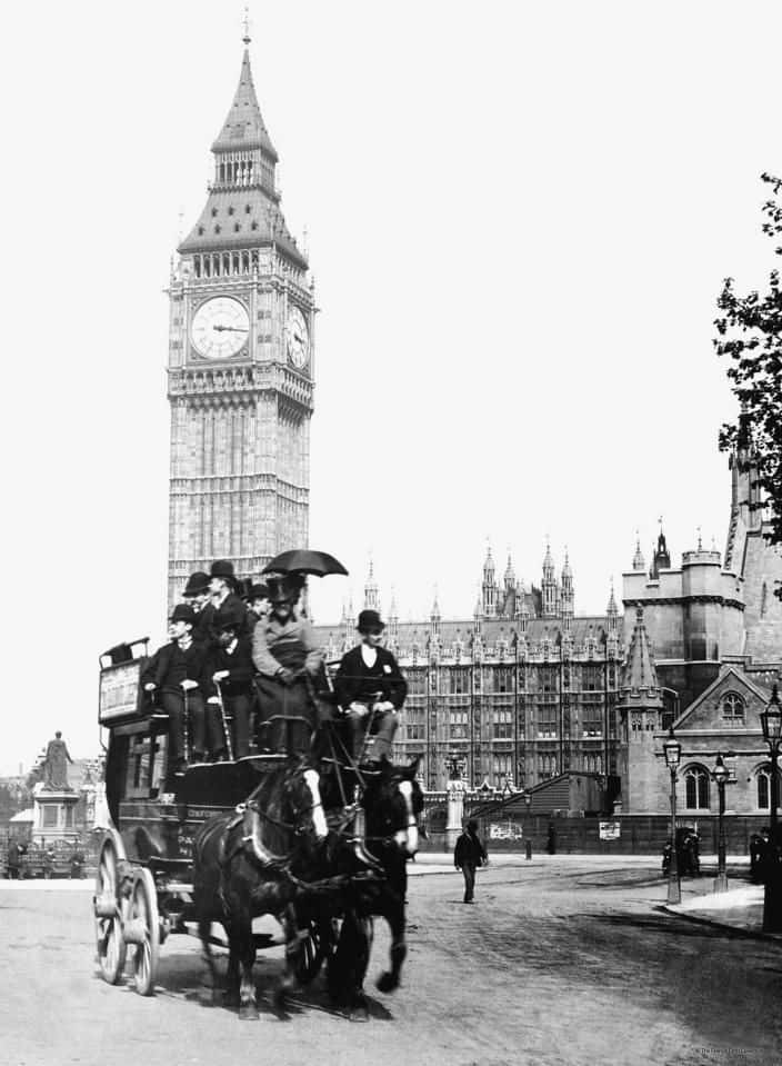 London Parliament Square Old Picture