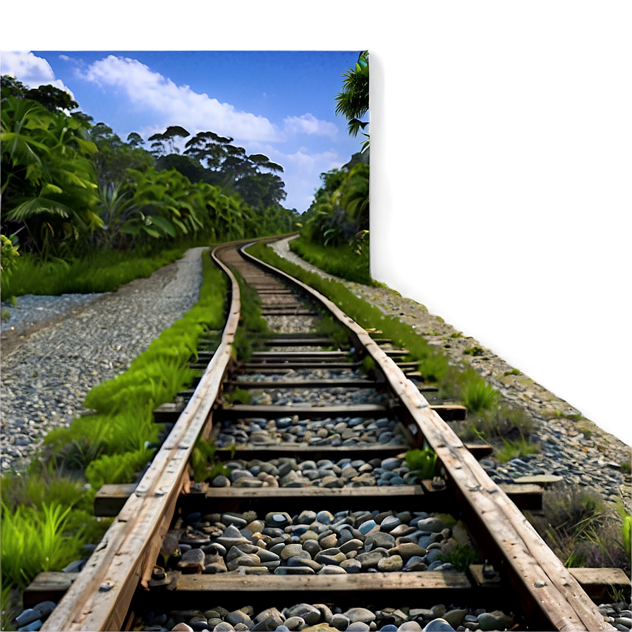 Old Railway Path Png 06202024 PNG