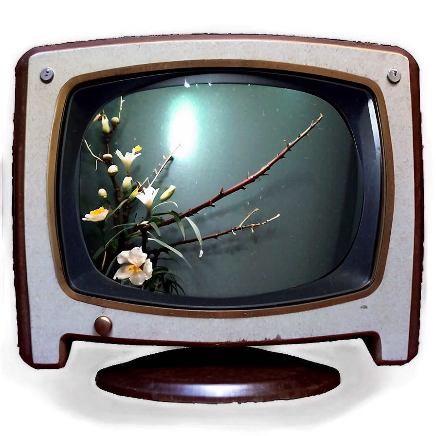 Old Rounded Screen Tv Png Add83 PNG