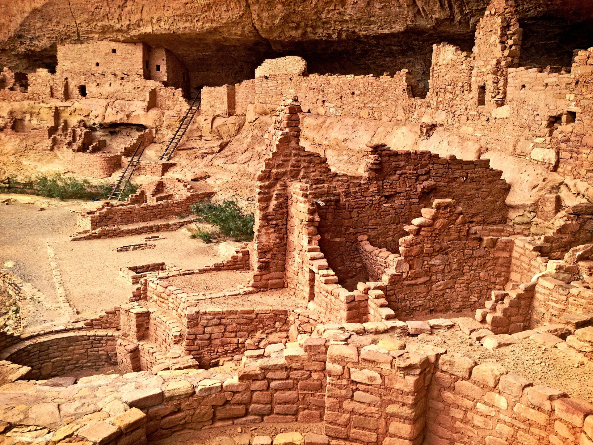 Gamle ruiner ved Mesa Verde Wallpaper