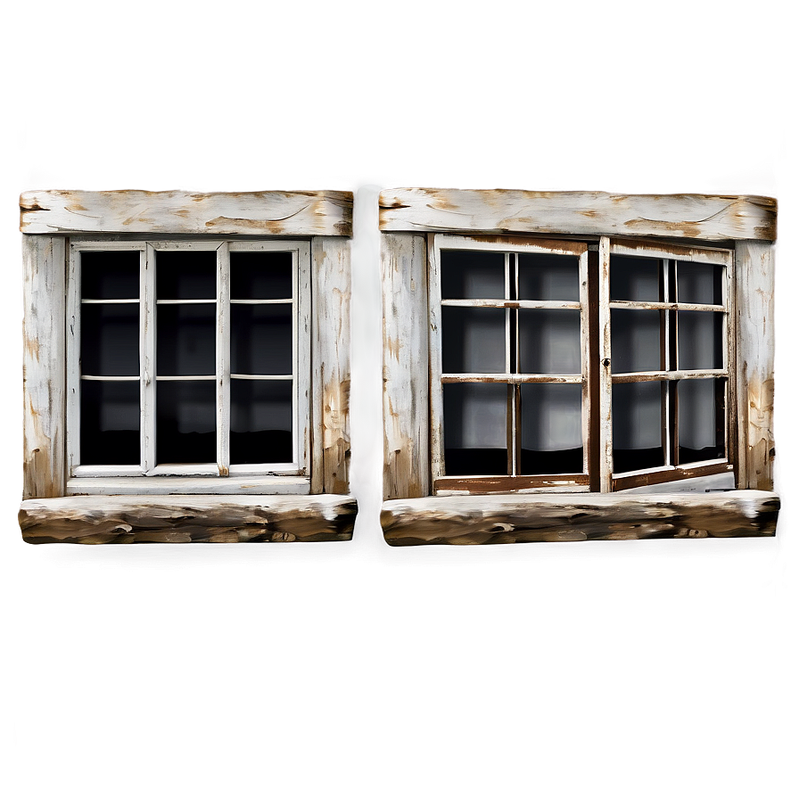 Old Rustic Windows Png Tec48 PNG