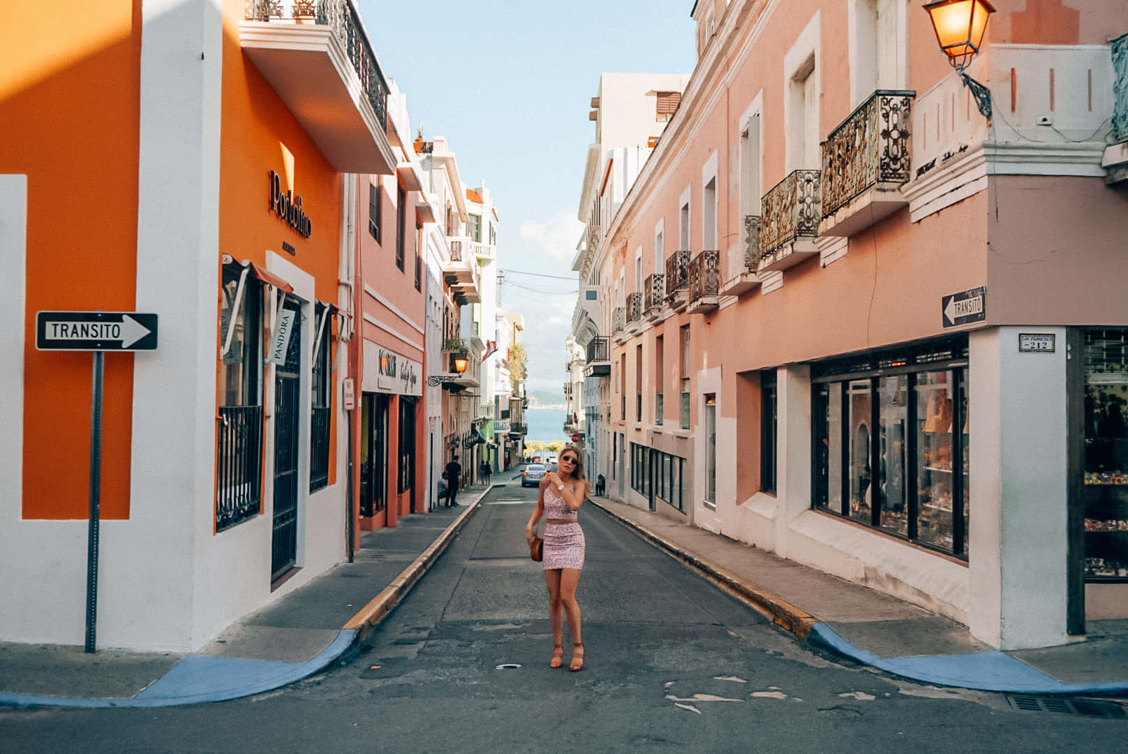 Old San Juan Street Scene Wallpaper