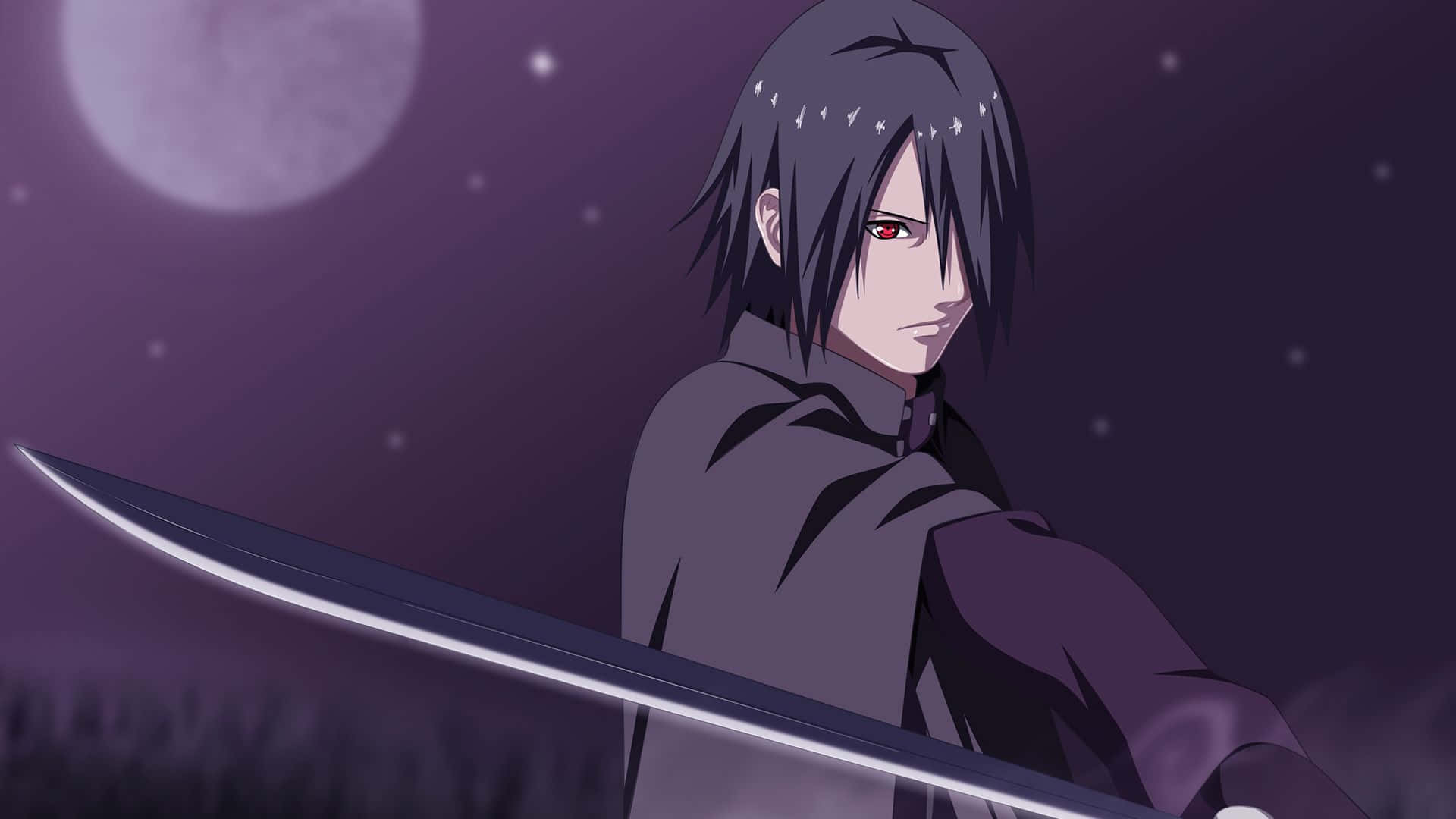 Sasuke Uchiha, member of the Uchiha clan and one of the strongest characters in the anime series "Naruto" Wallpaper