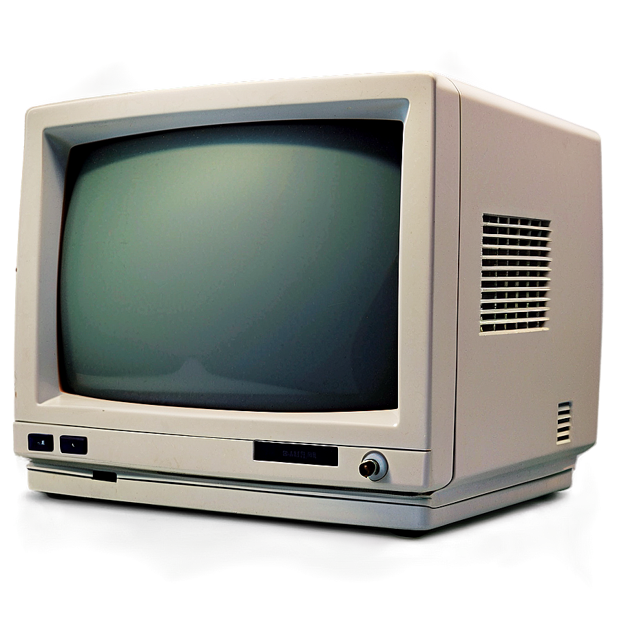 Old School Crt Monitor Png 05242024 PNG
