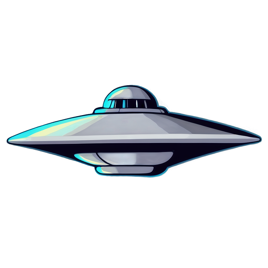 Old-school Flying Saucer Sticker Png Uxi PNG