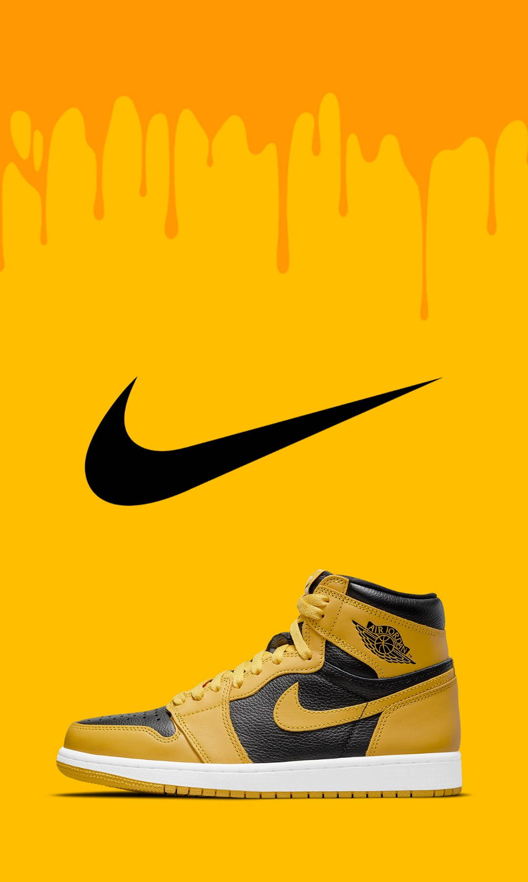 Classic style takes center stage in this Nike Jordan 1 image Wallpaper