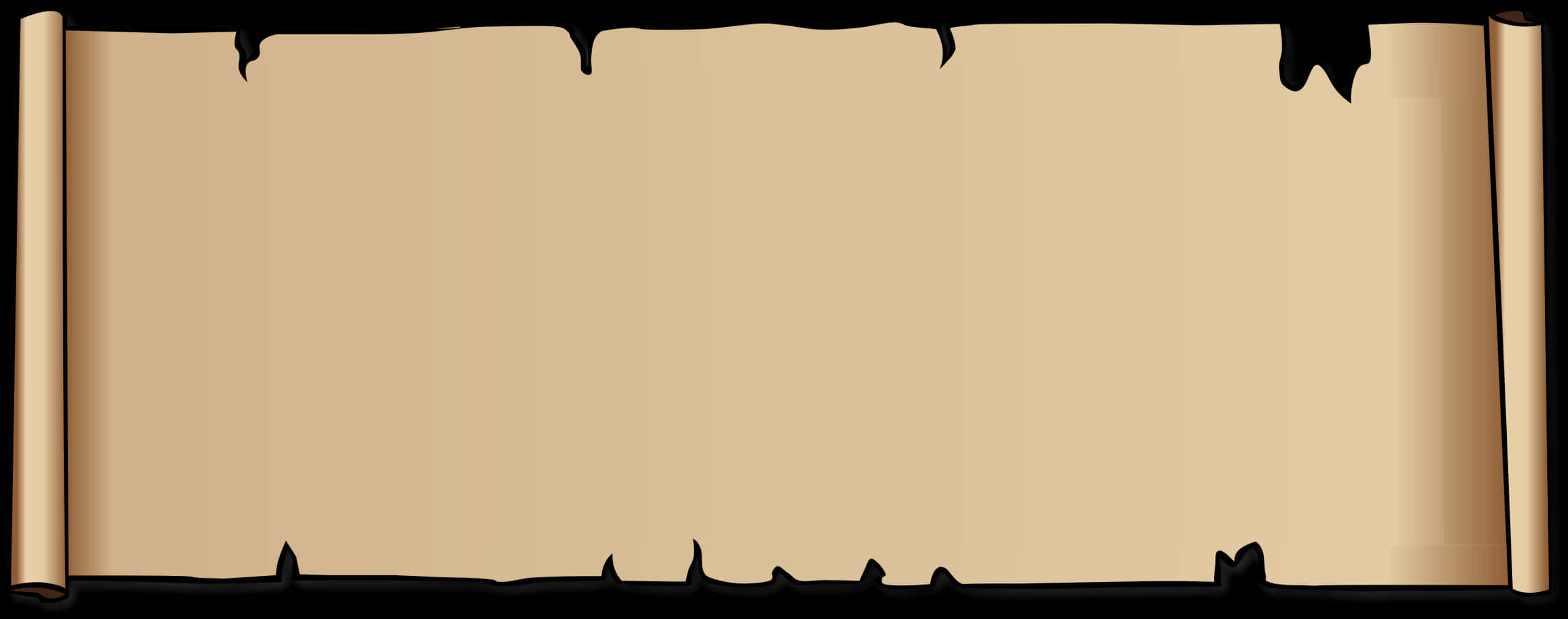 Old Scroll Blank Parchment Background PNG