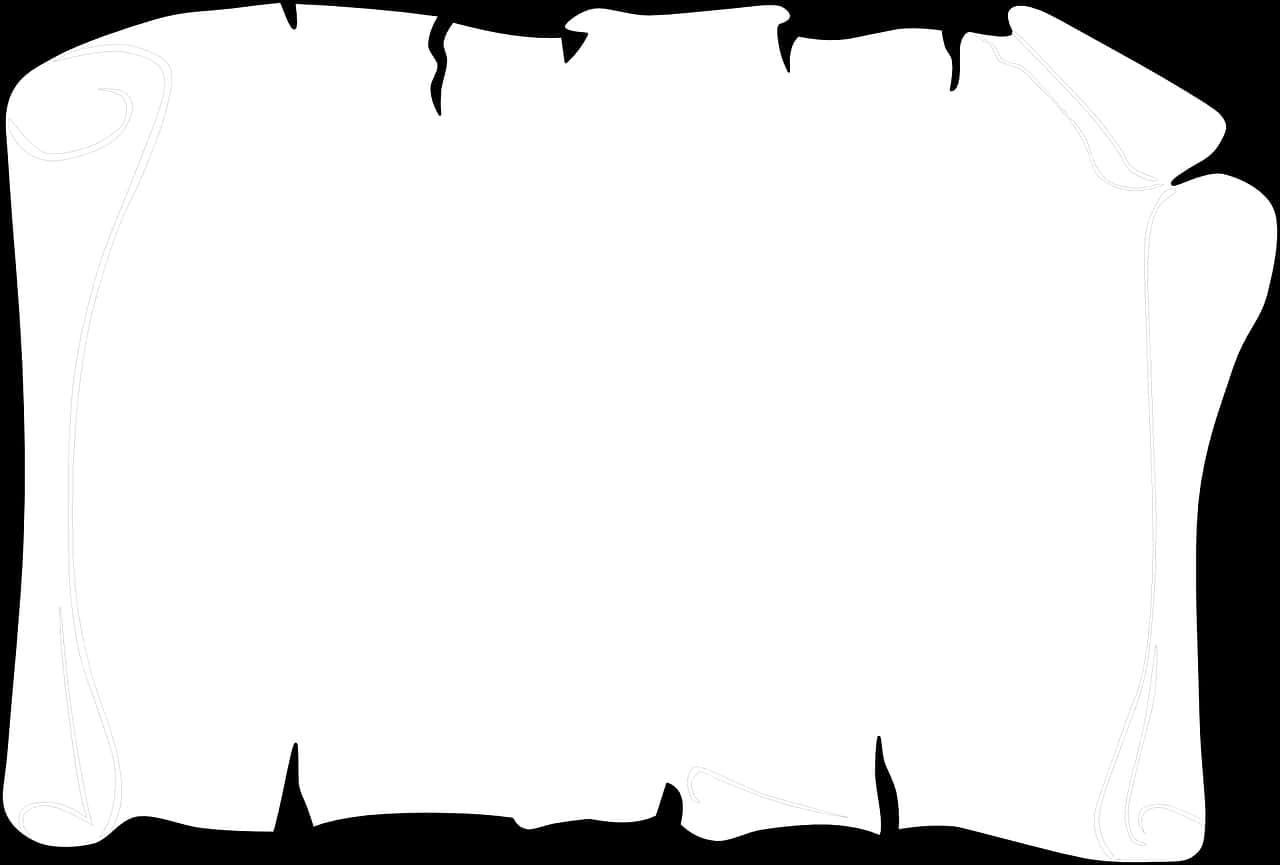 Old Scroll Blank Template PNG