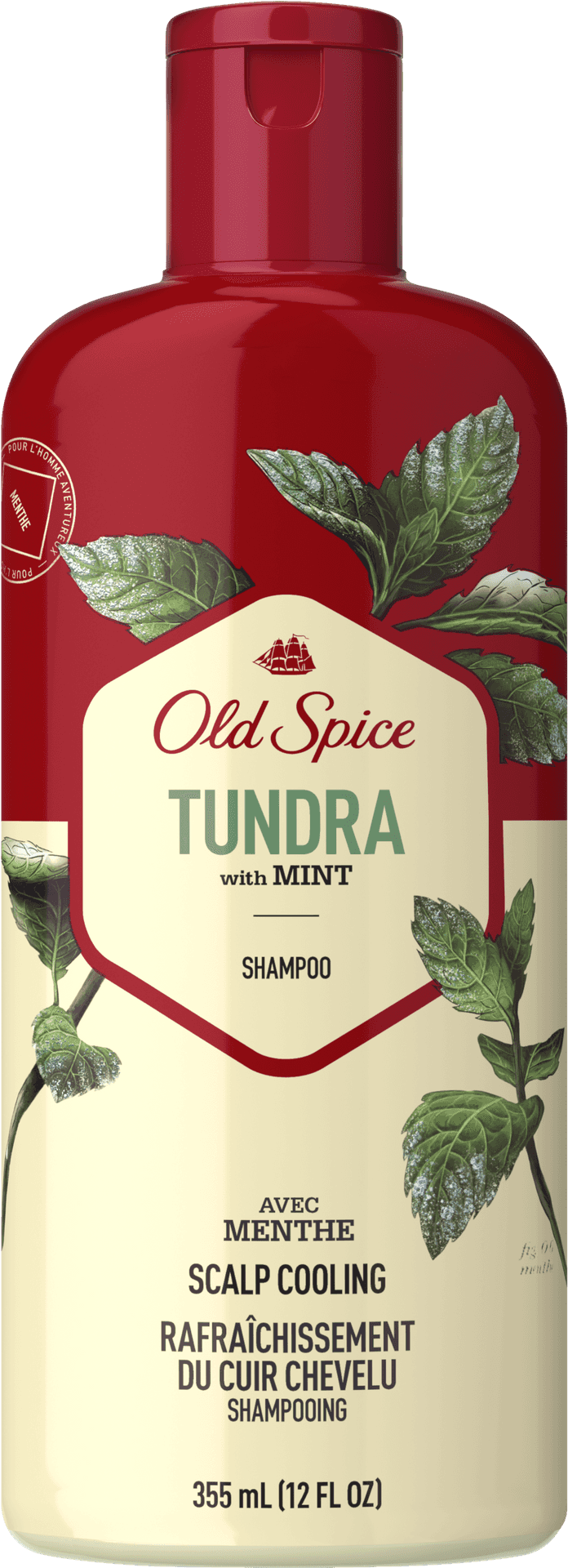 Old Spice Tundra Mint Shampoo Bottle PNG