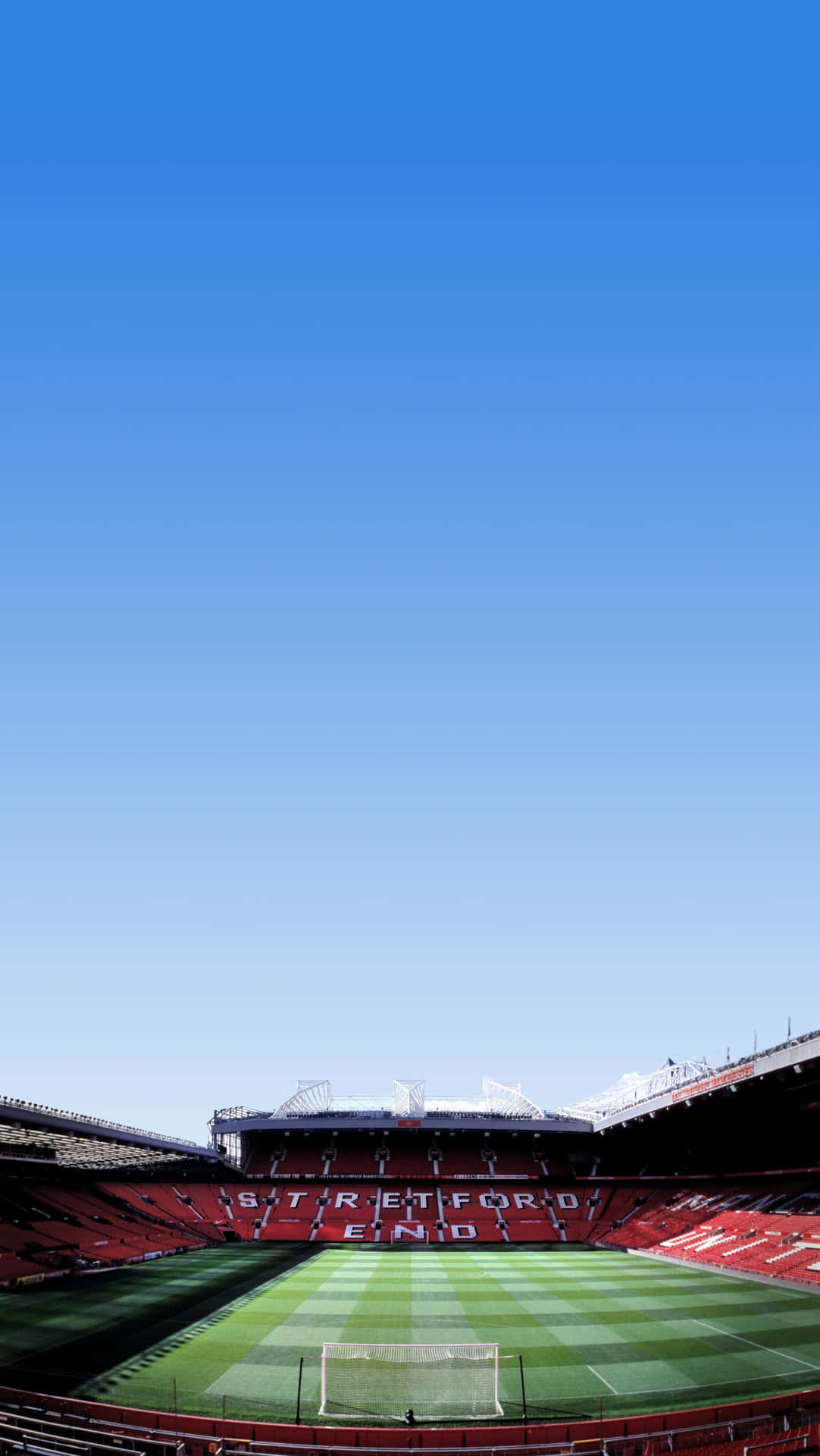 Old Trafford Stadium Sunny Day Wallpaper