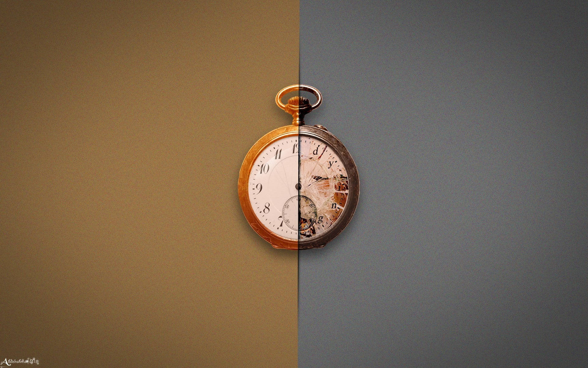 Old Versus New Watch Tiempo Background Wallpaper