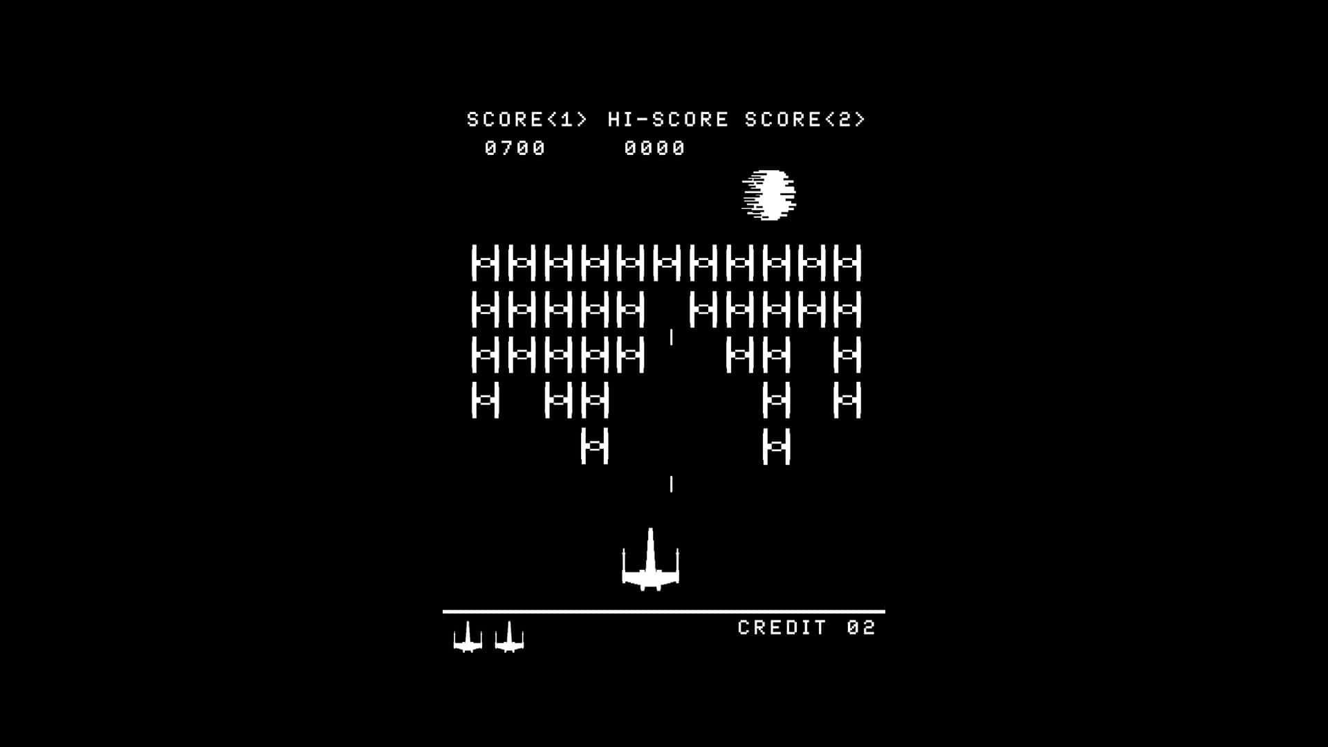 Old Video Game Space Invaders Wallpaper