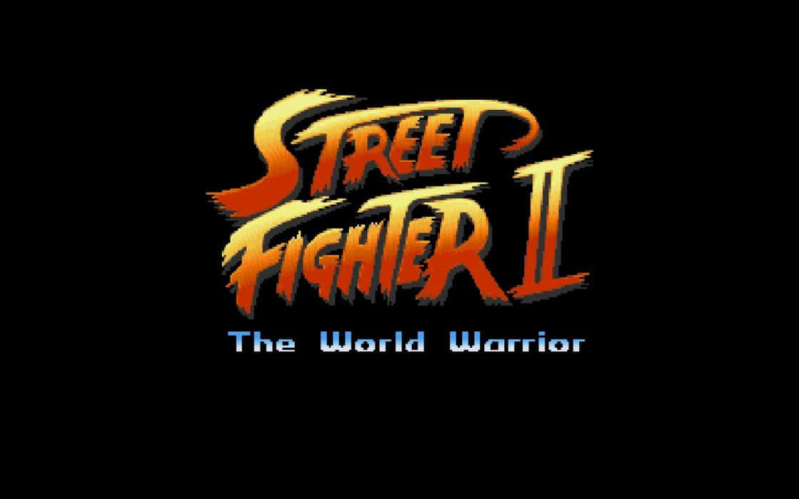 Streetfighter Ii: The World Warrior-logotypen. Wallpaper