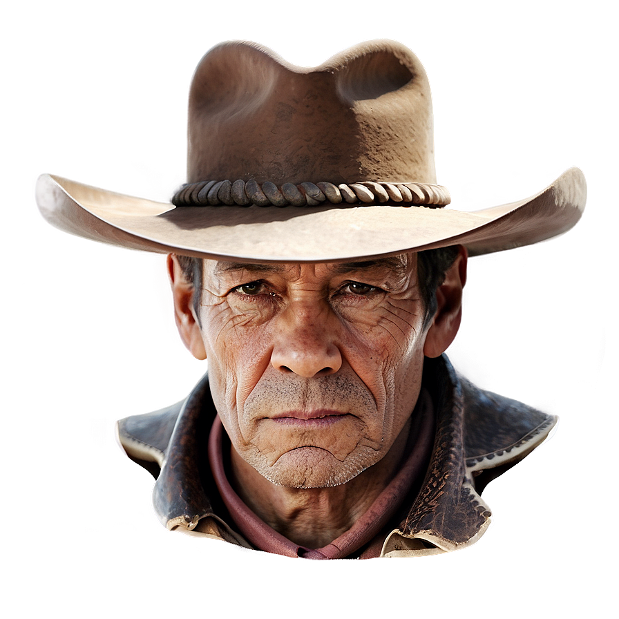 Old Western Cowboy Portrait Png 70 PNG