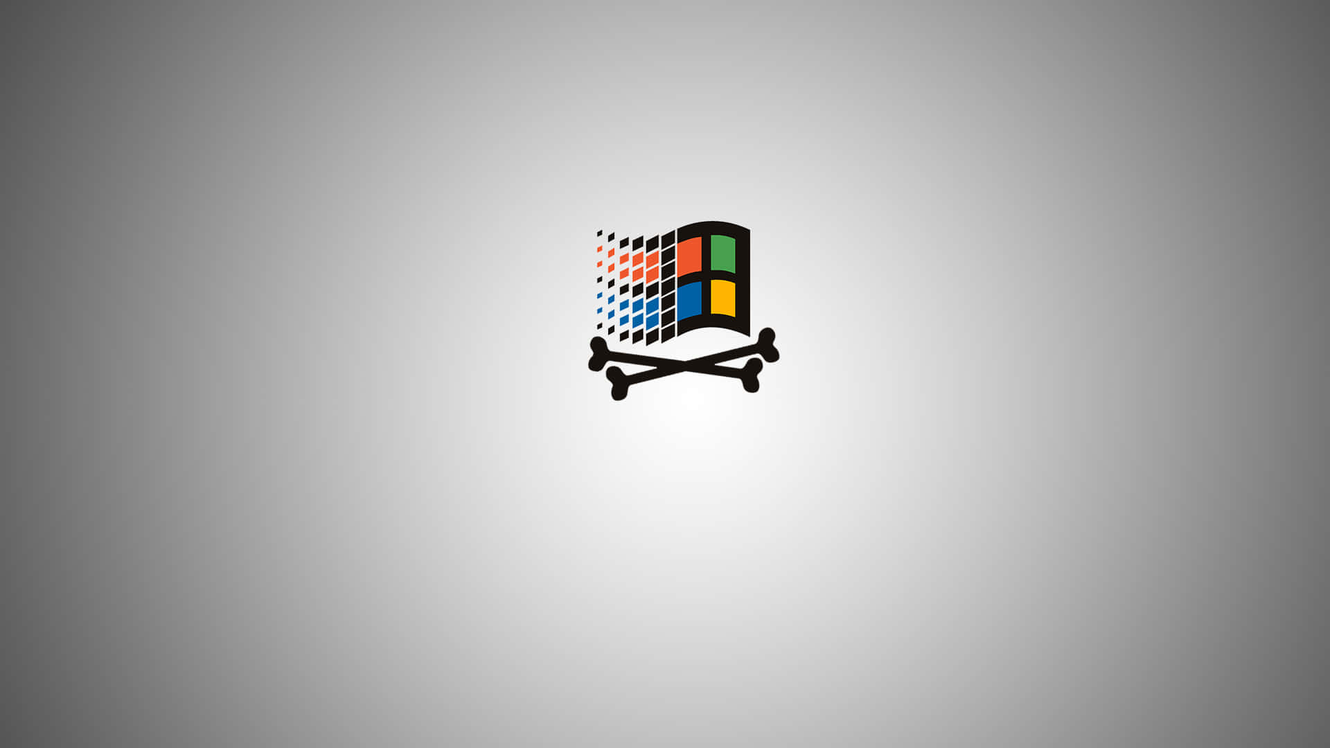 Windows98 Antiguo En Gris Fondo de pantalla