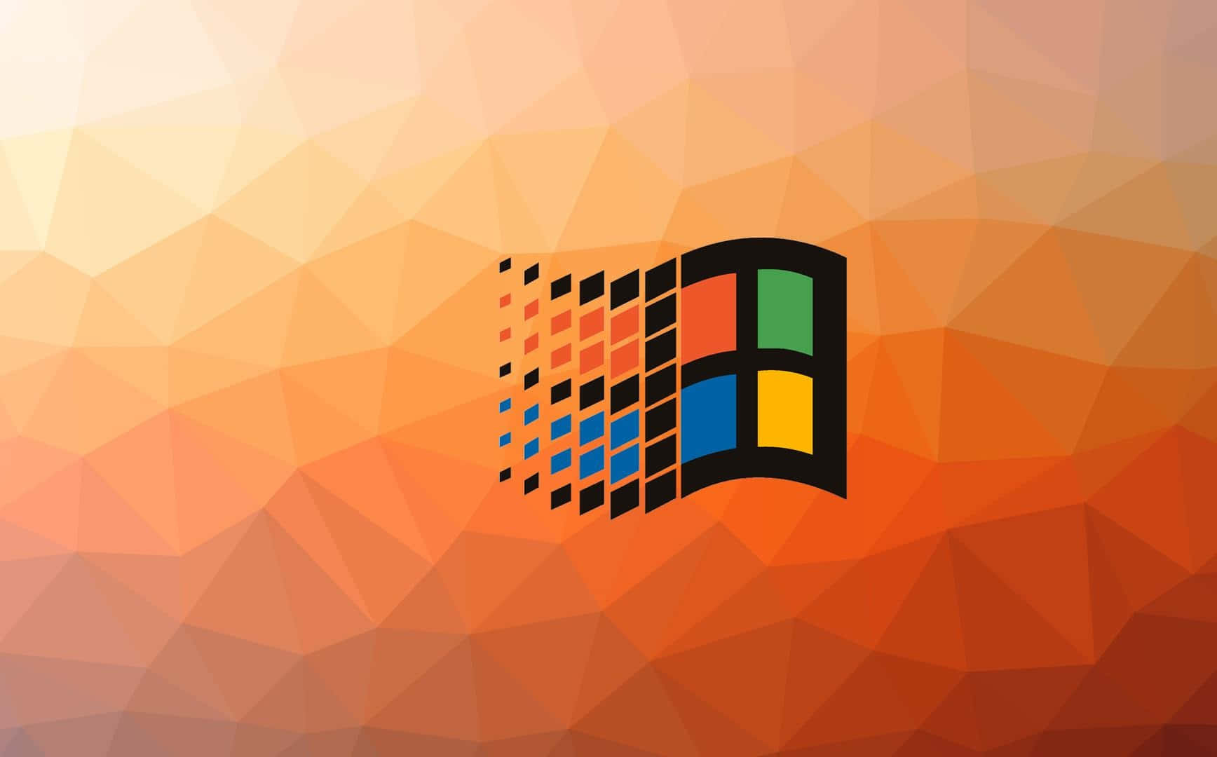 Einbunter Hintergrund Mit Einem Windows-logo Wallpaper