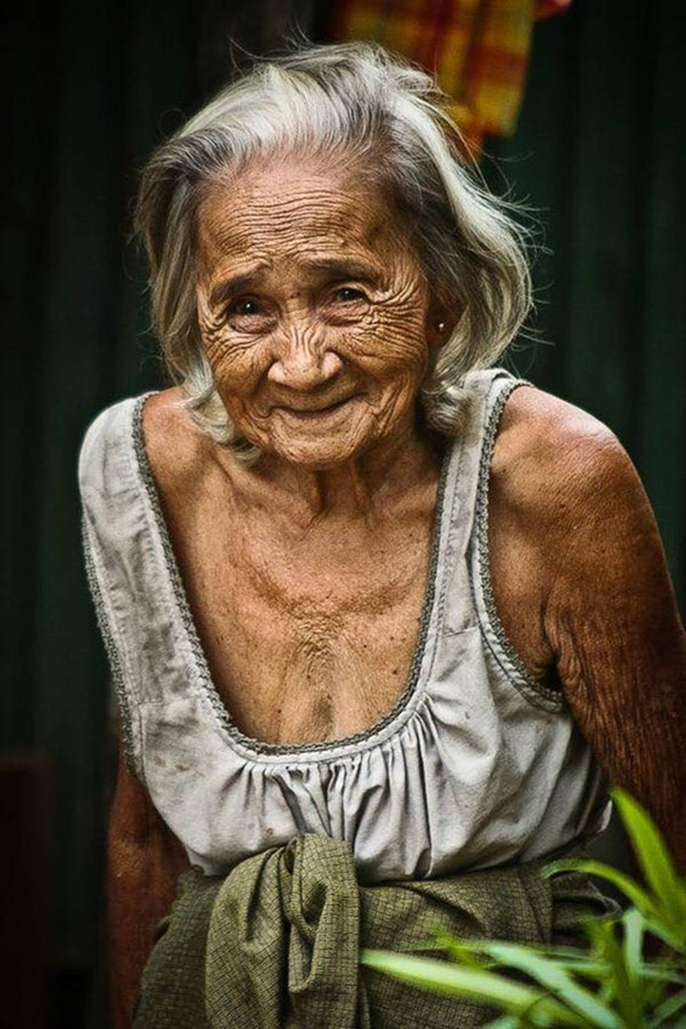 Old Woman Cute Smile Wallpaper
