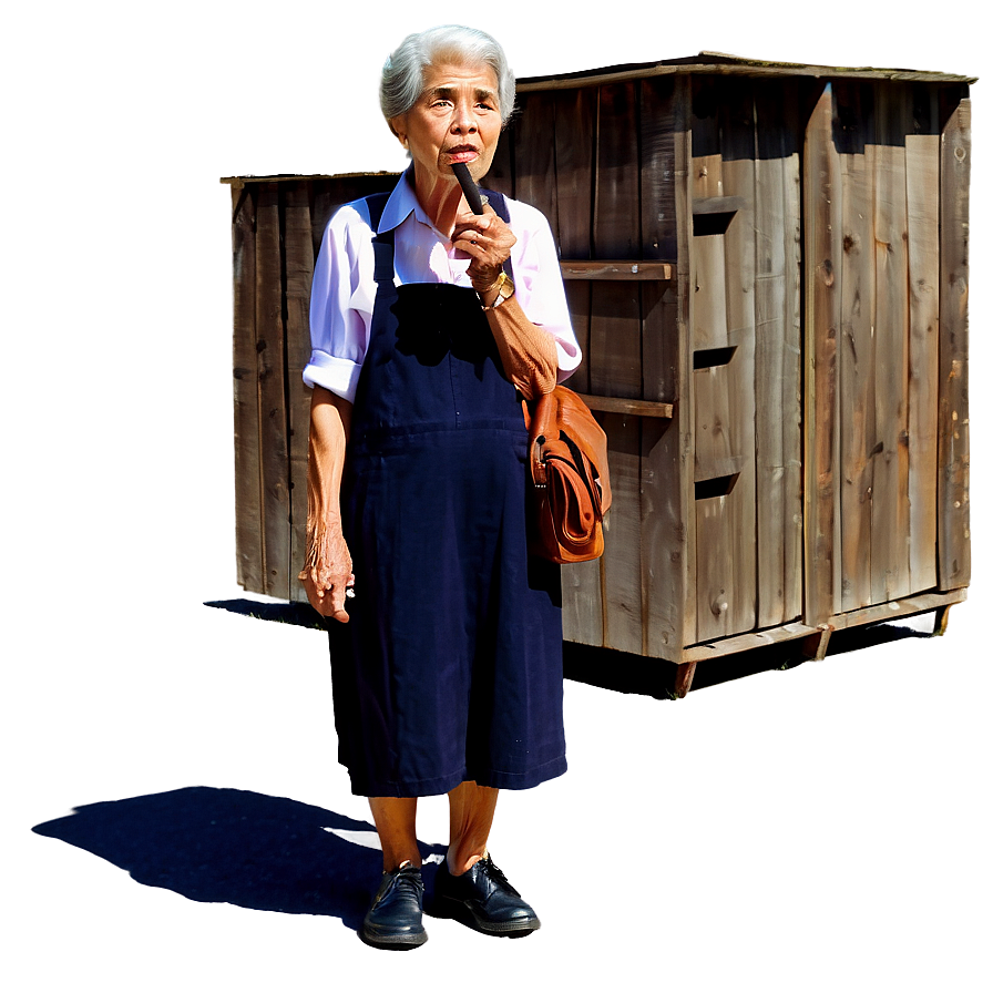 Old Woman With Pipe Png 29 PNG