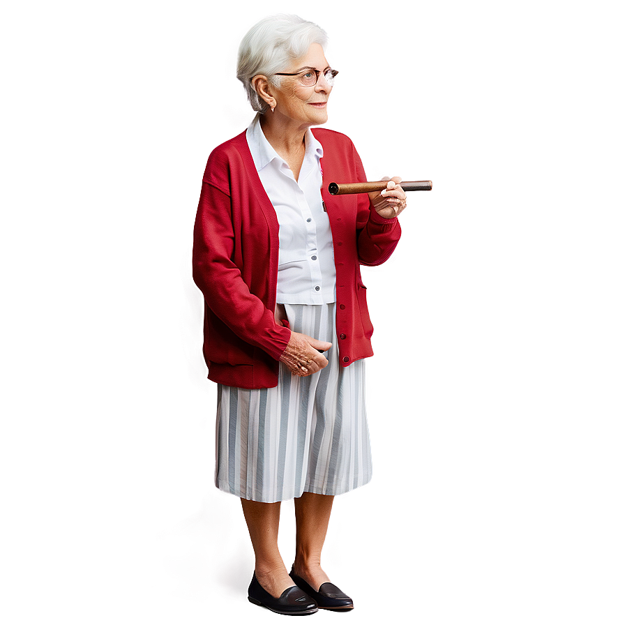 Old Woman With Pipe Png Egj78 PNG