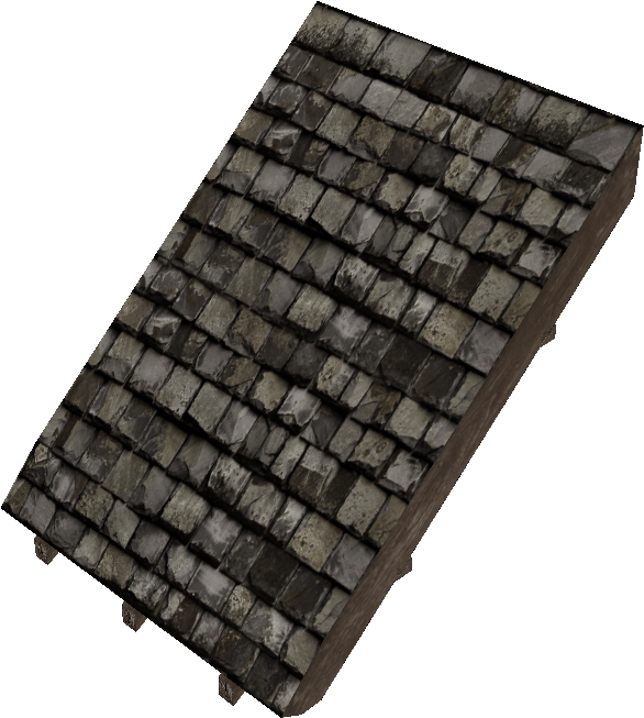Old Wooden Shingle Roof Texture PNG