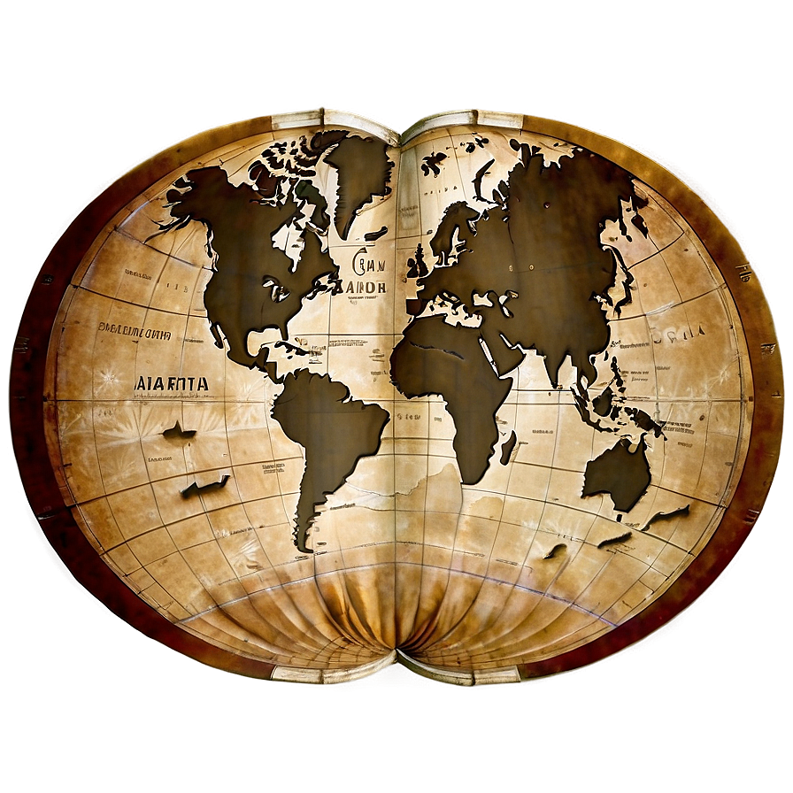 Old World Map Png 05032024 PNG