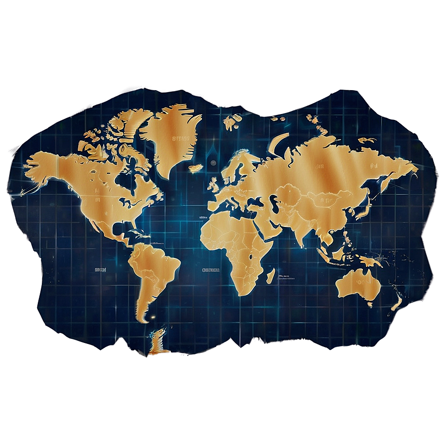 Old World Map Png Iip34 PNG