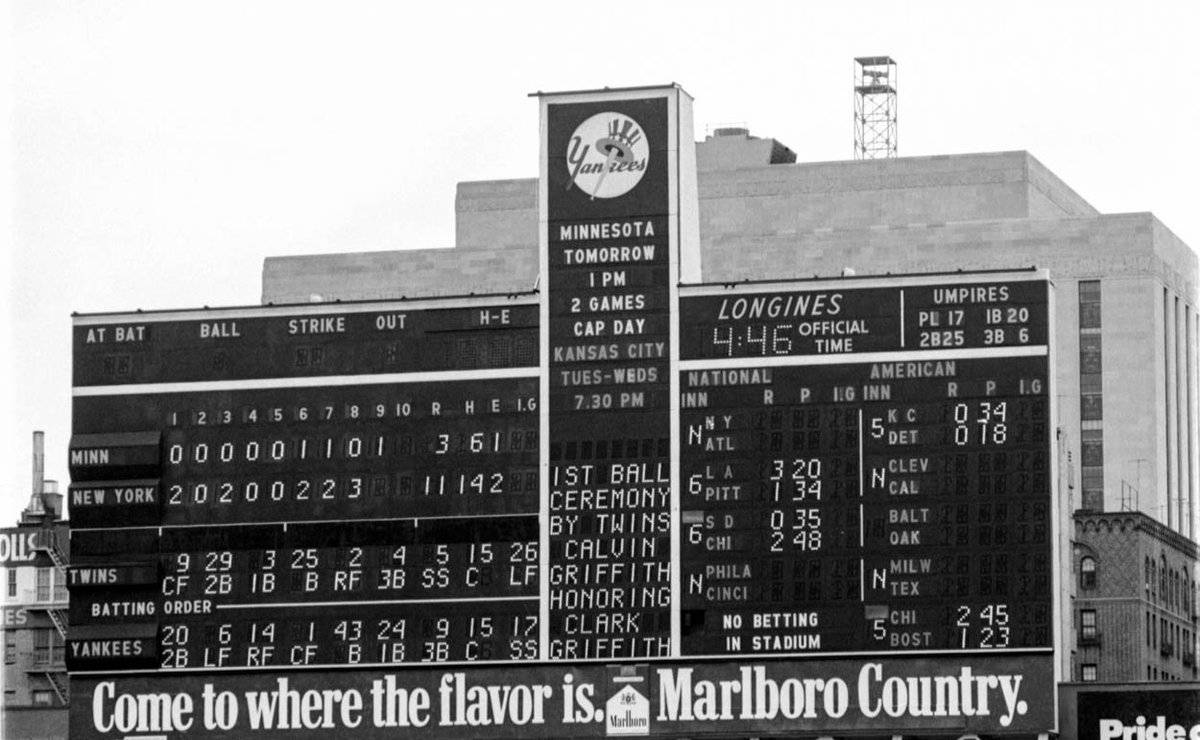 Old Yankee Stadium Scoreboard Wallpaper