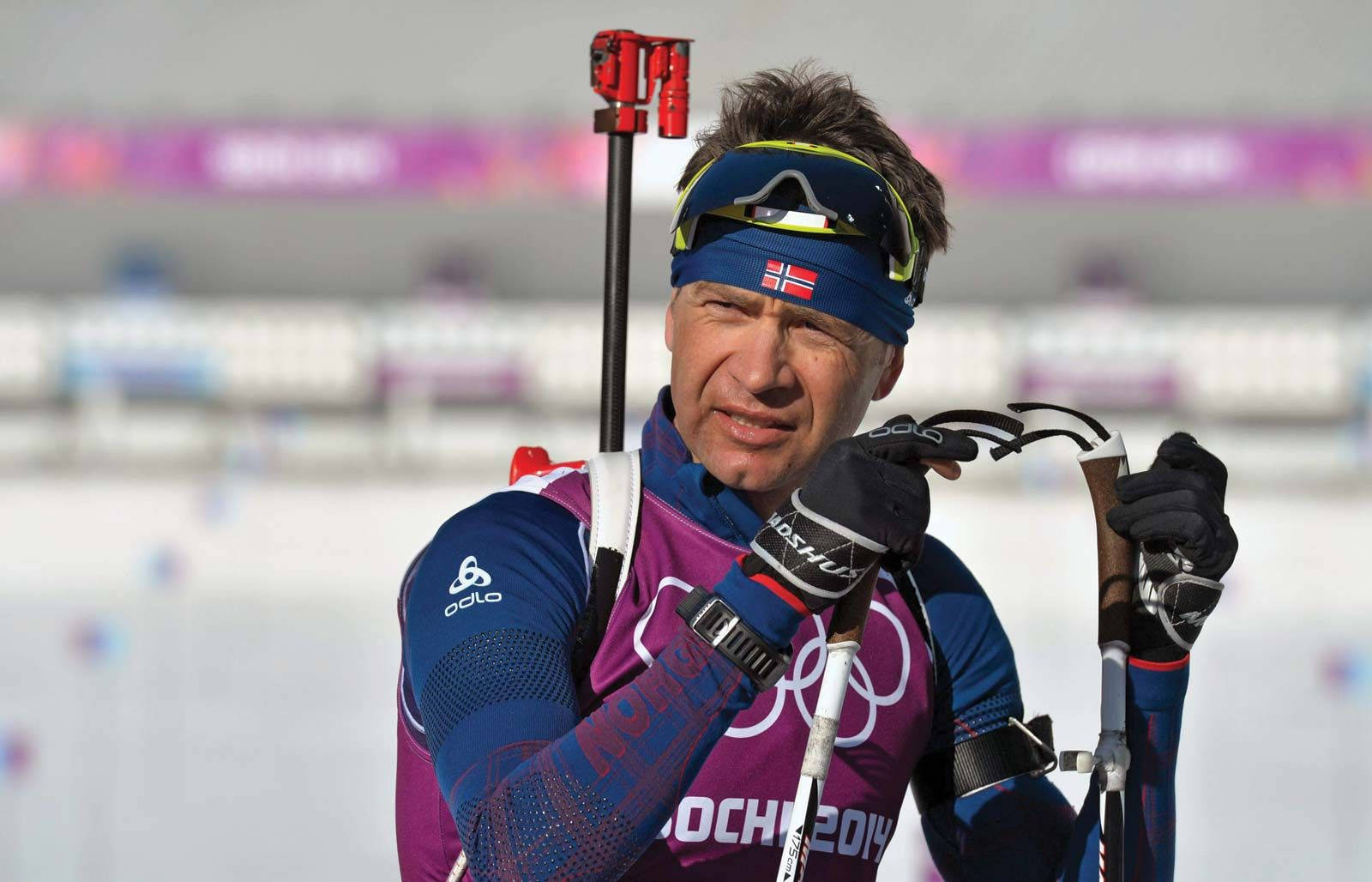 Ole Einar Bjorndalen Biathlon Sochi 2014 Wallpaper
