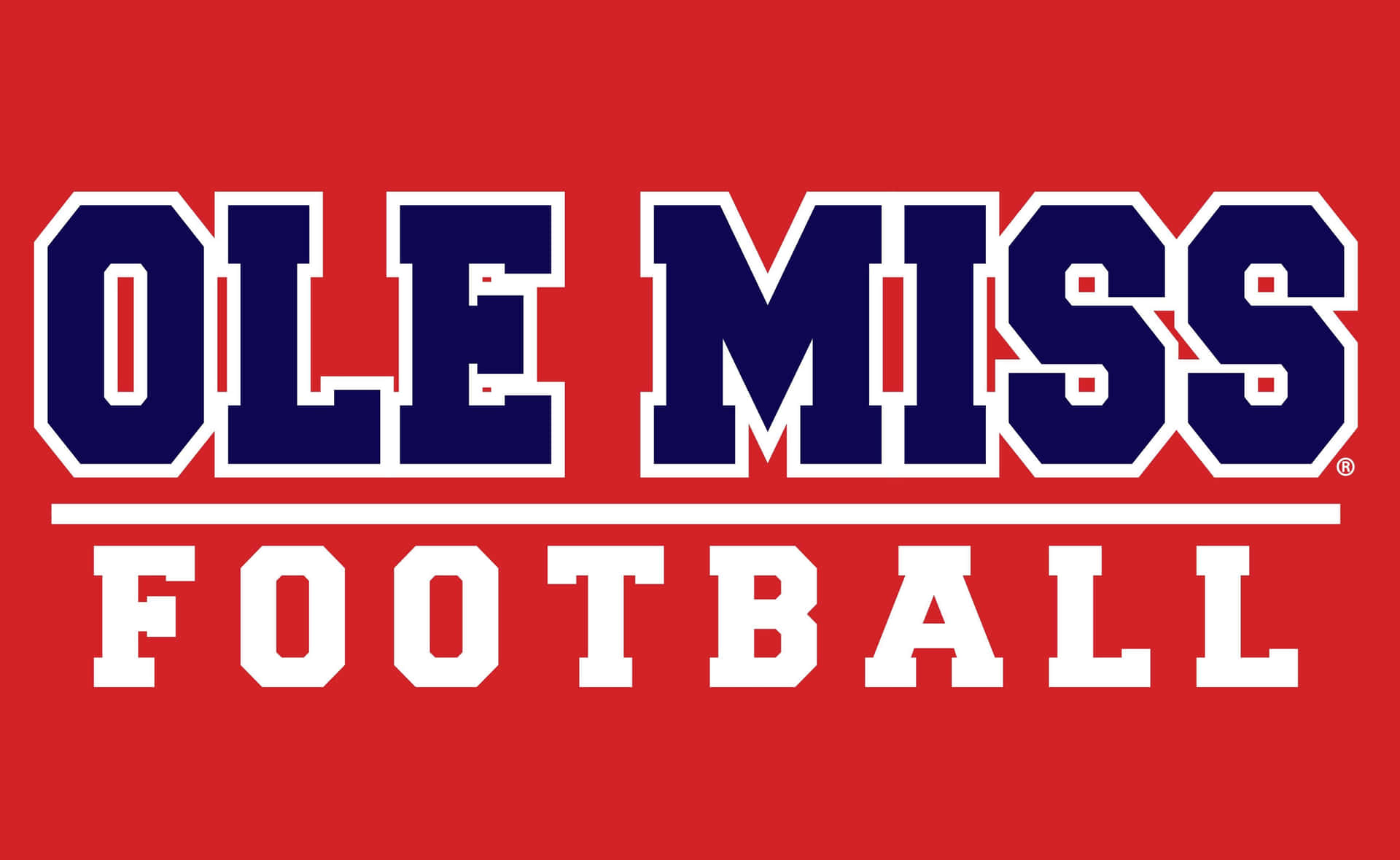 Ole Miss Football Logo Red Wallpaper